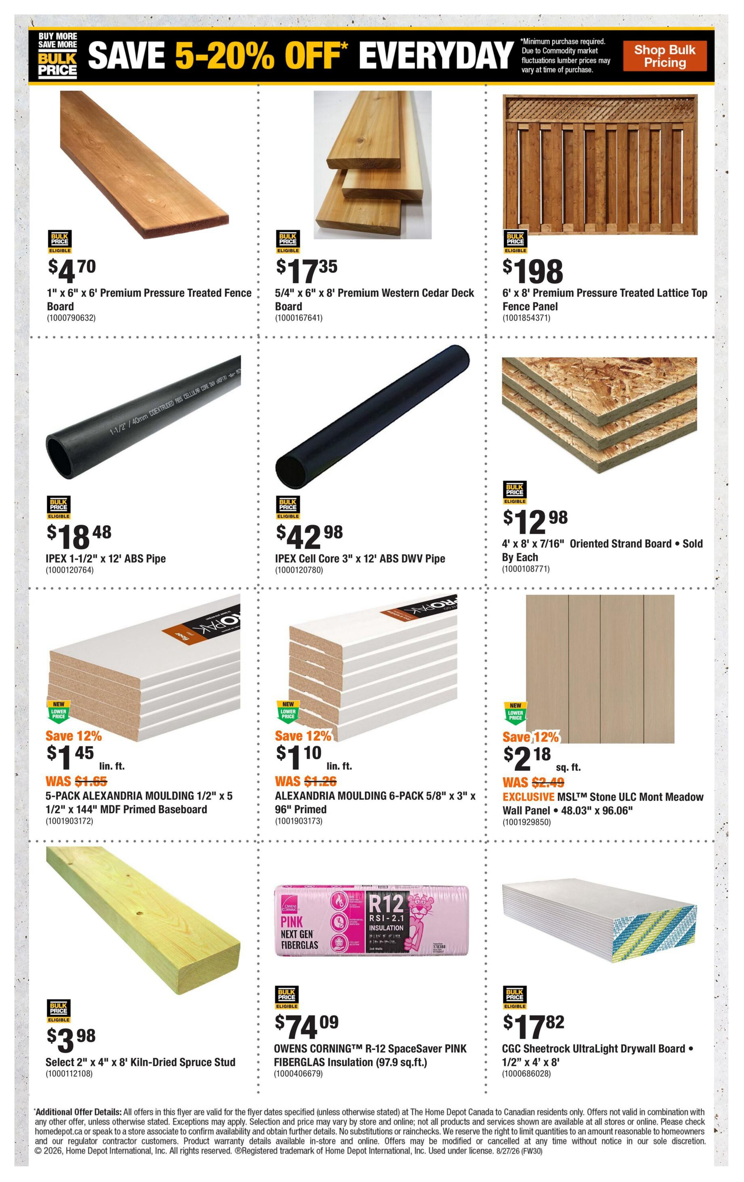 Home Depot (Atlantic) Flyer August 27 to September 9