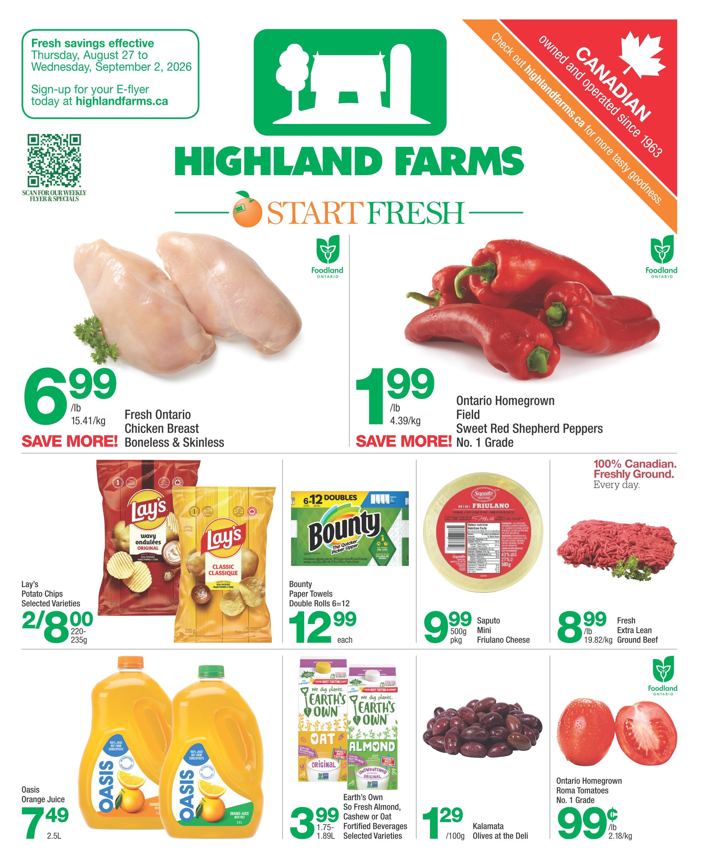 Highland Farms Flyer August 27 to September 2