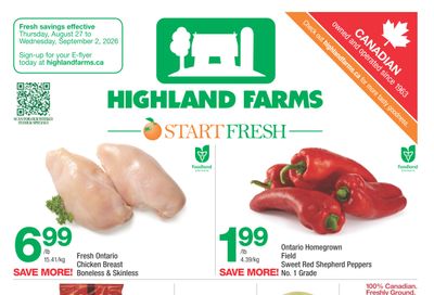 Highland Farms Flyer August 27 to September 2