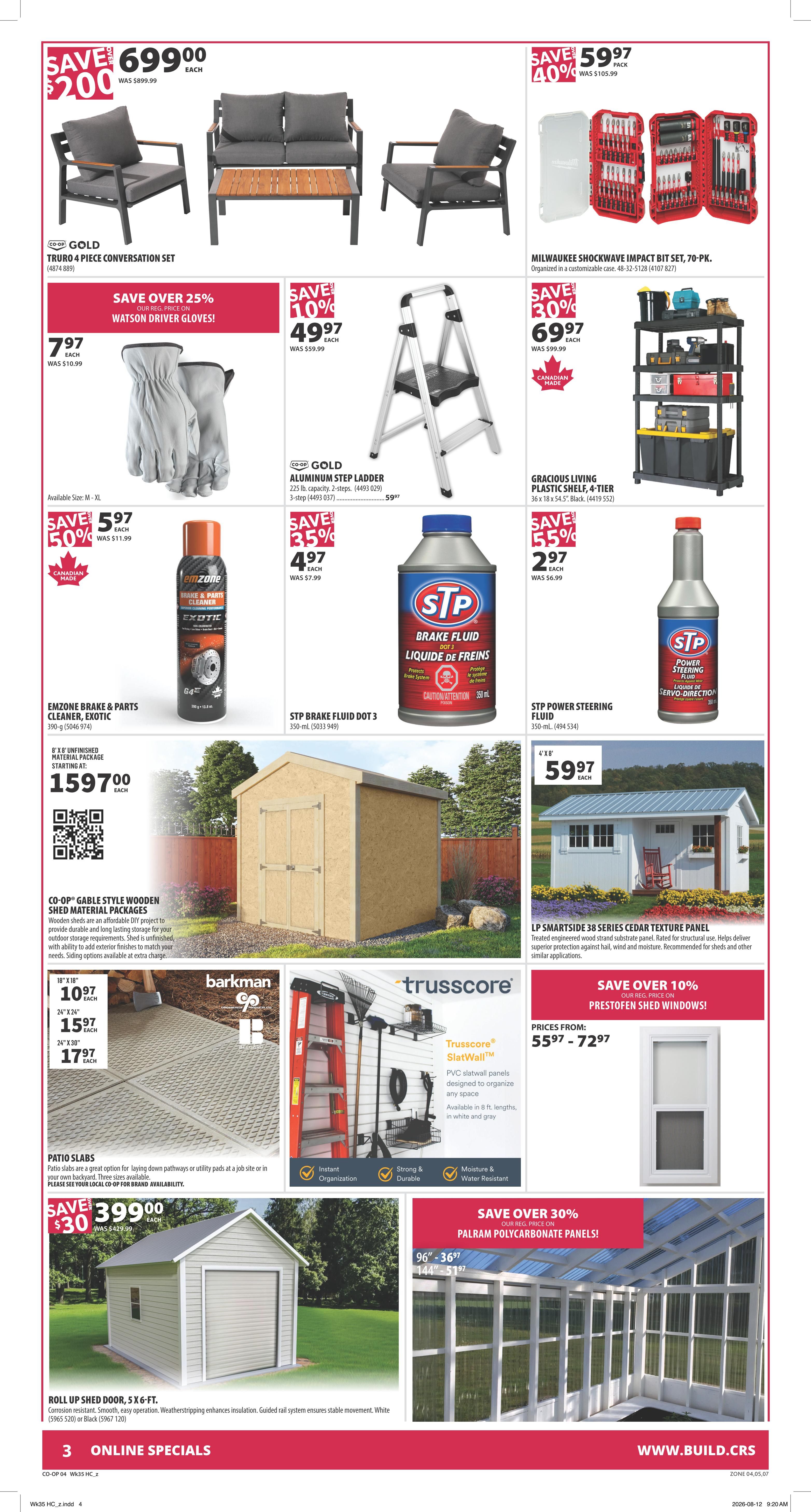 Co-op (West) Home Centre Flyer August 27 to September 2