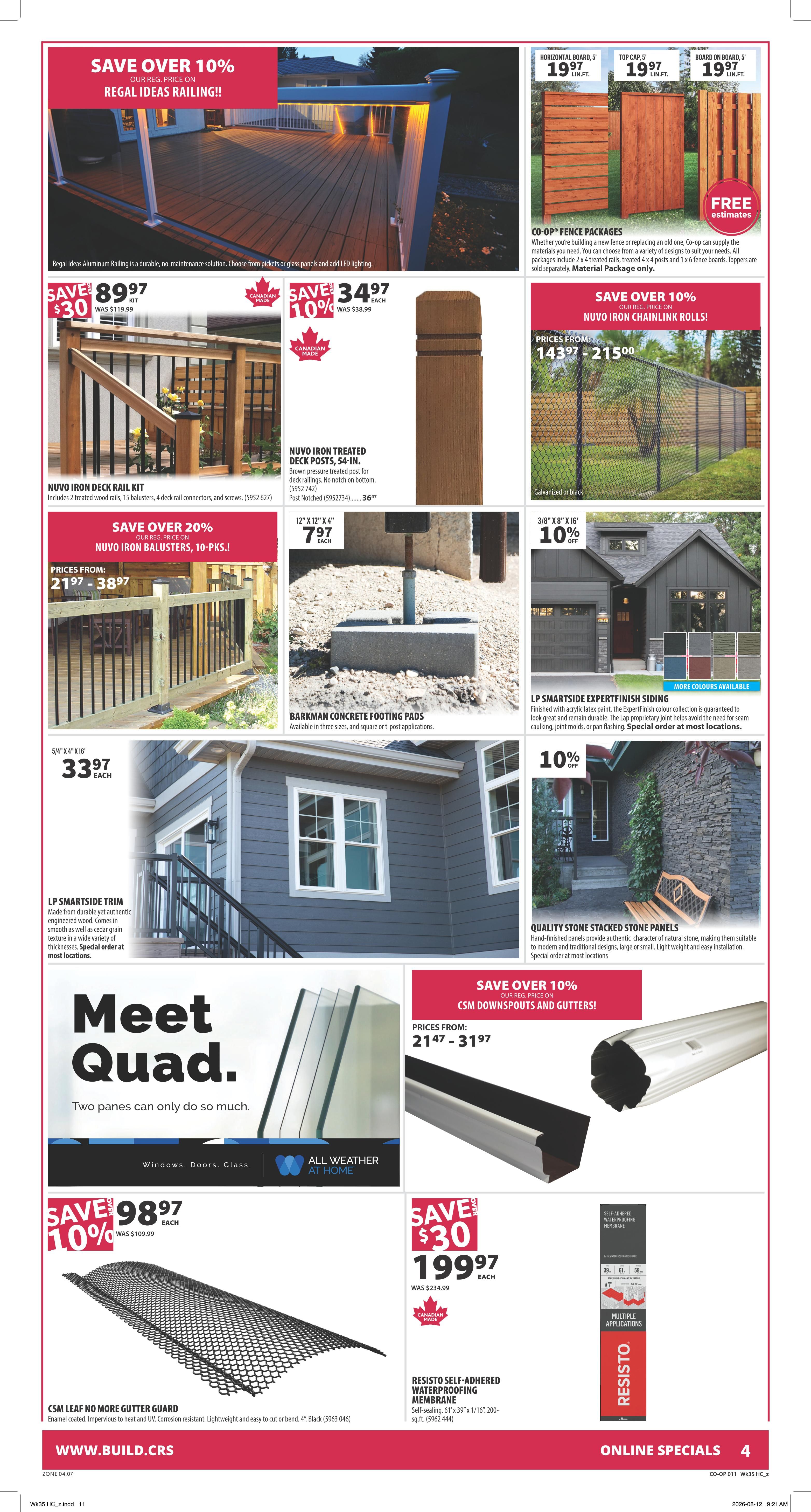 Co-op (West) Home Centre Flyer August 27 to September 2