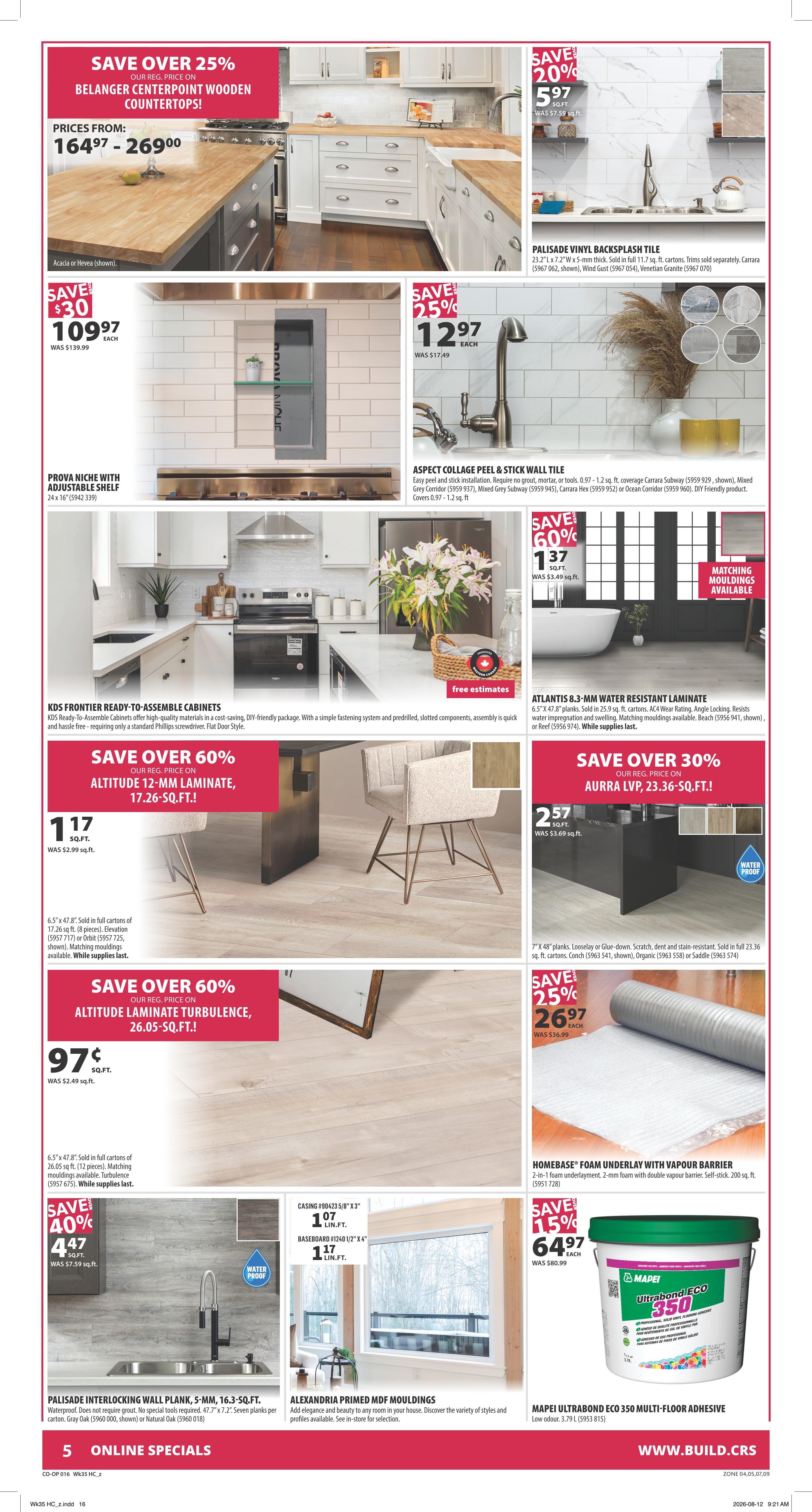 Co-op (West) Home Centre Flyer August 27 to September 2