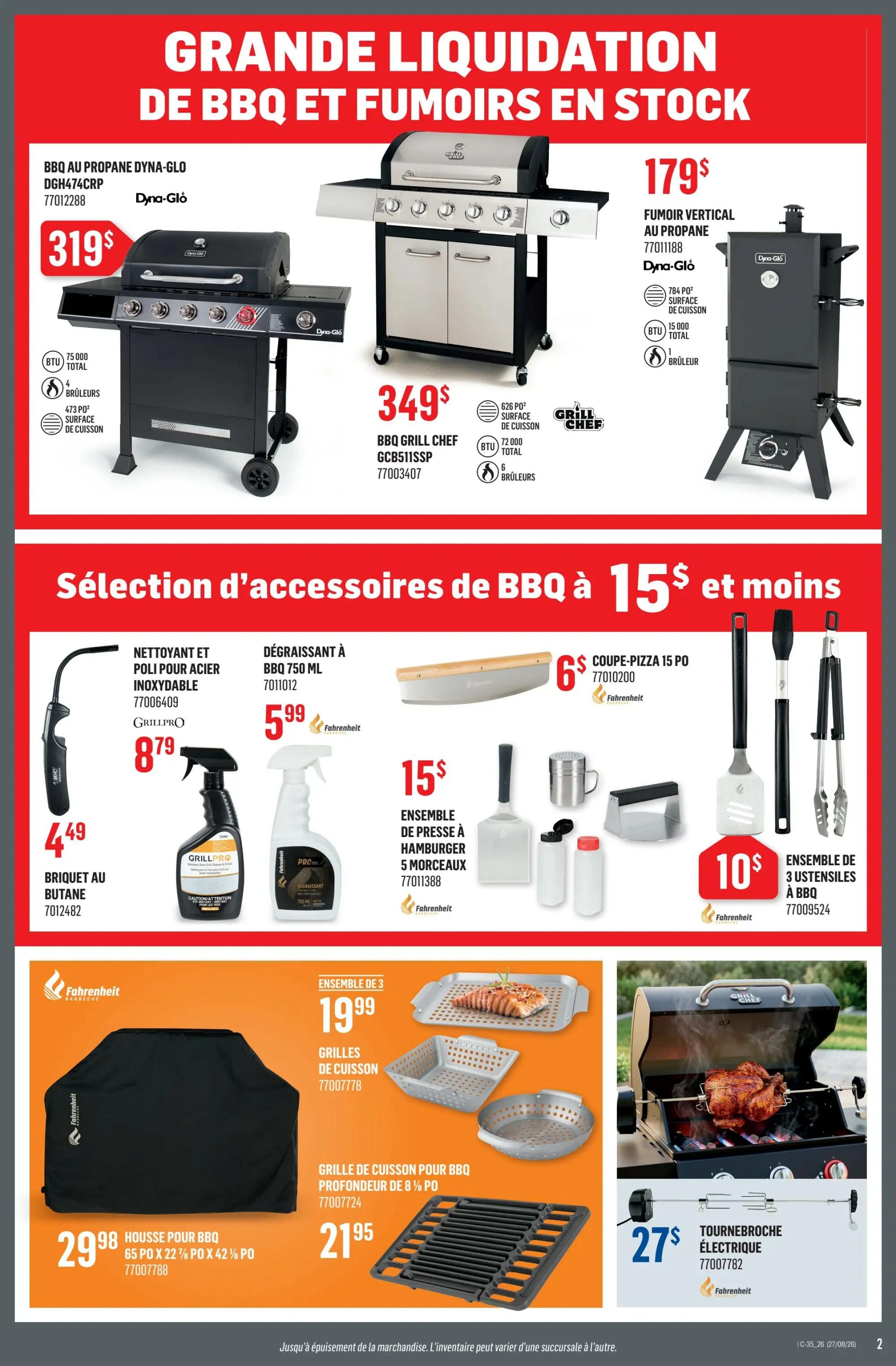 Canac Flyer August 27 to September 2