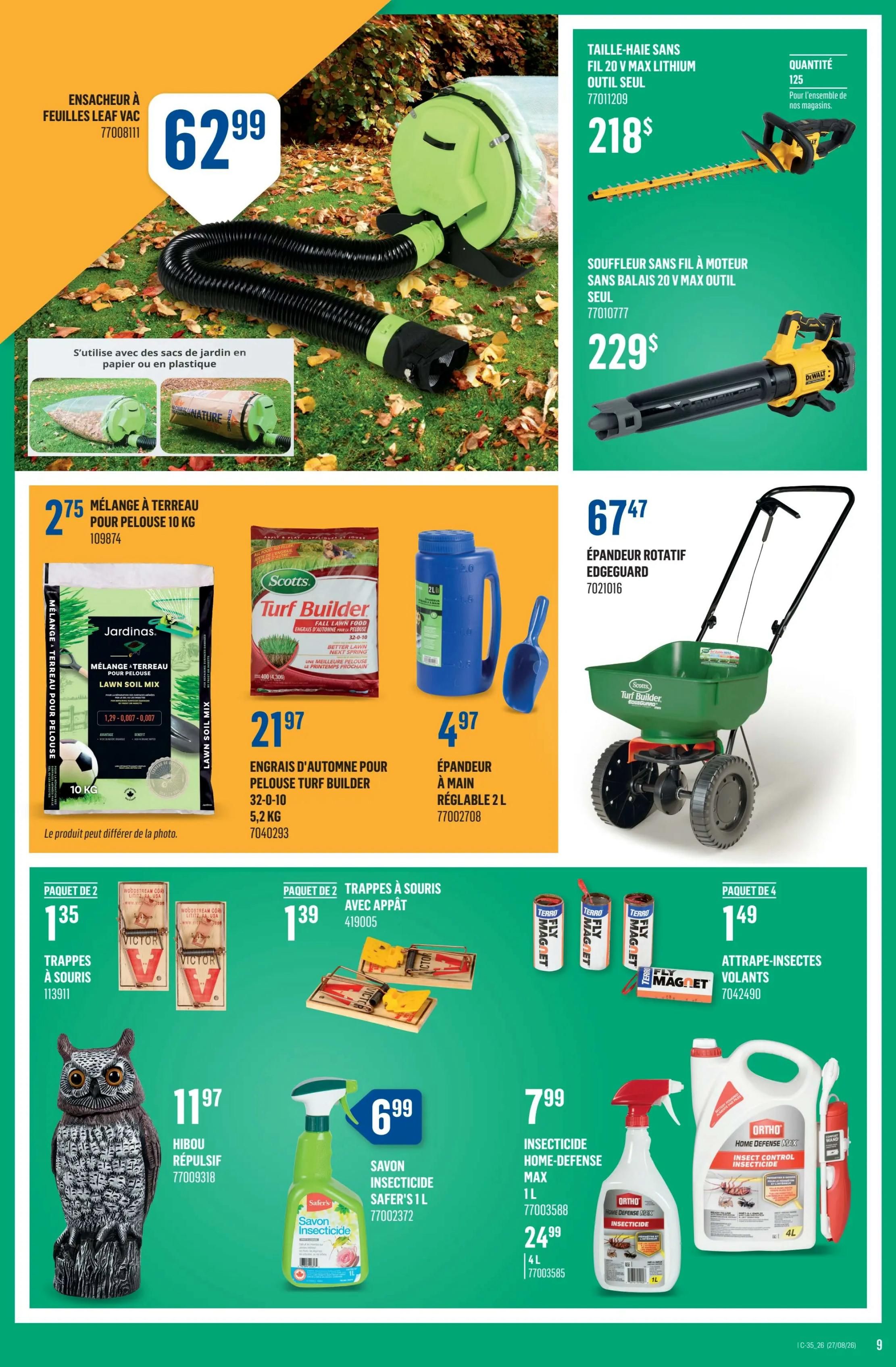 Canac Flyer August 27 to September 2
