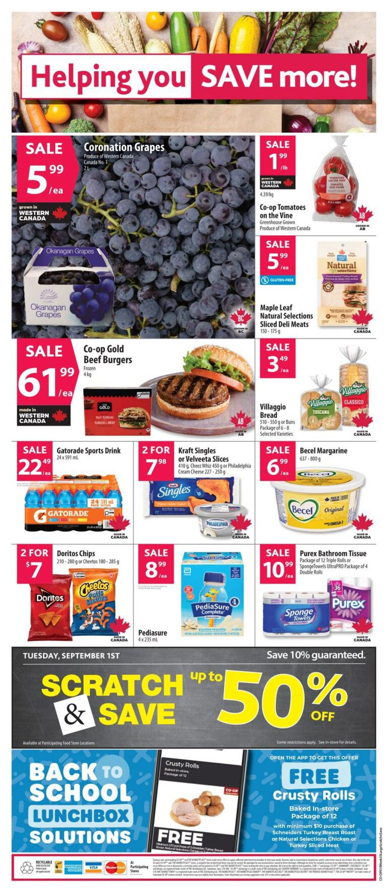 Co-op (West) Food Store Flyer August 27 to September 2