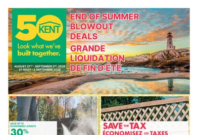 Kent Building Supplies Flyer August 27 to September 2