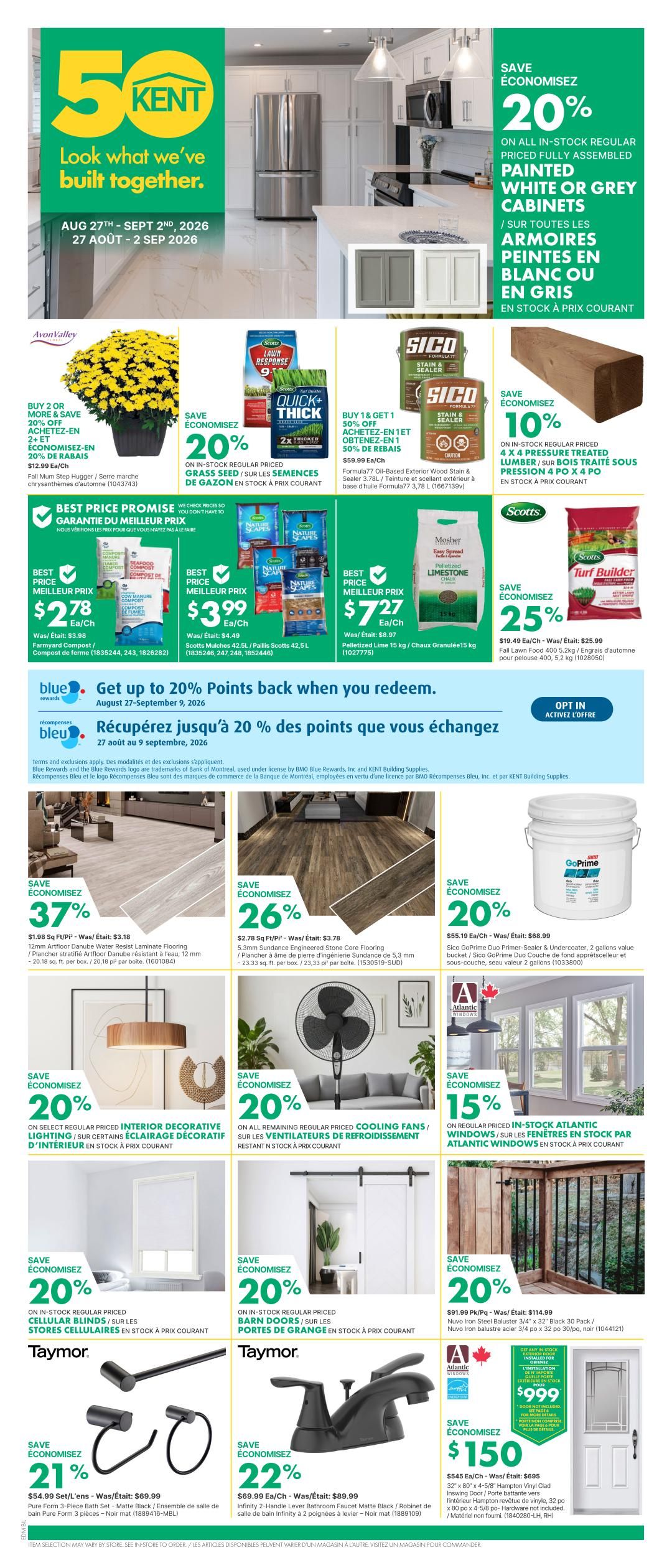 Kent Building Supplies Flyer August 27 to September 2