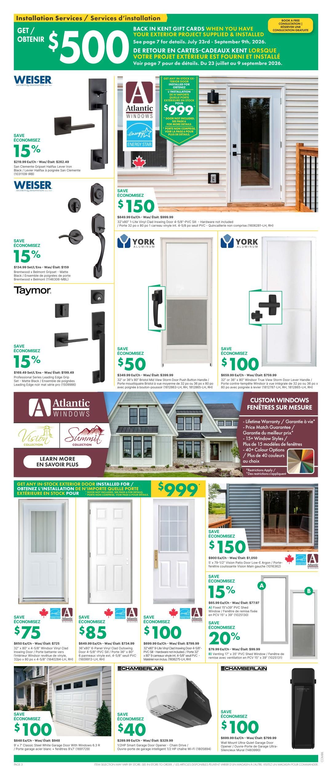 Kent Building Supplies Flyer August 27 to September 2