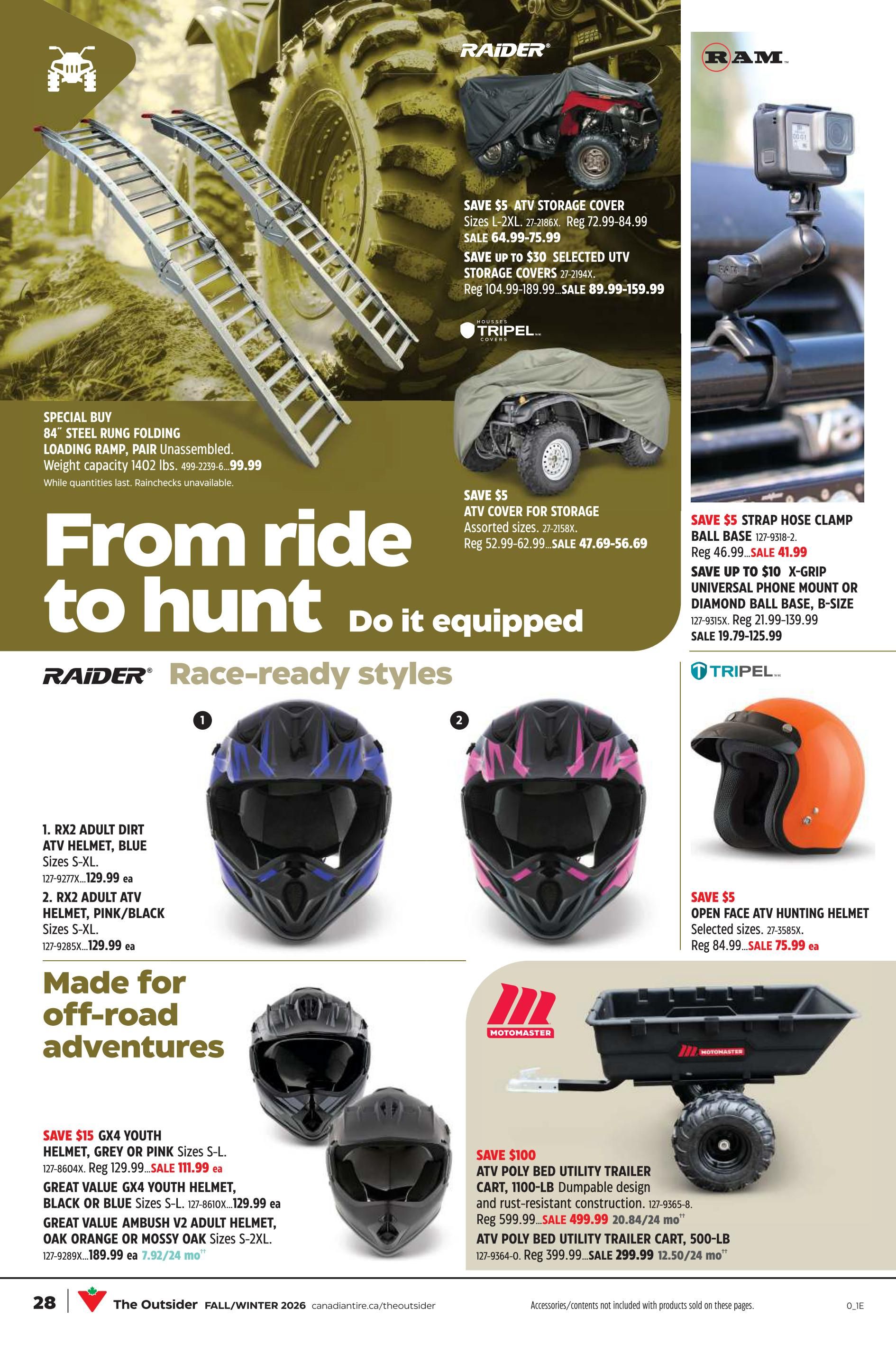 Canadian Tire The Outsider Catalogue August 28 to September 17