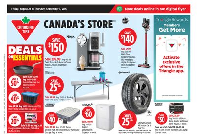 Canadian Tire (West) Flyer August 28 to September 3