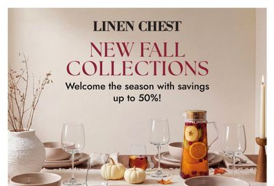 Linen Chest Flyer August 26 to September 20
