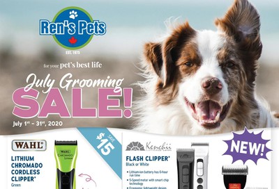 Ren's Pets Depot Monthly Grooming Sale Flyer July 1 to 31
