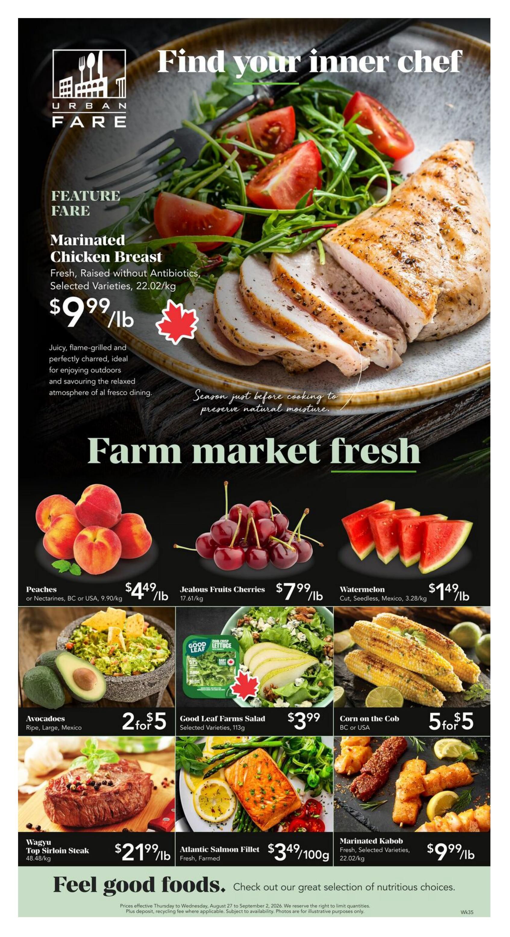 Urban Fare Flyer August 27 to September 2