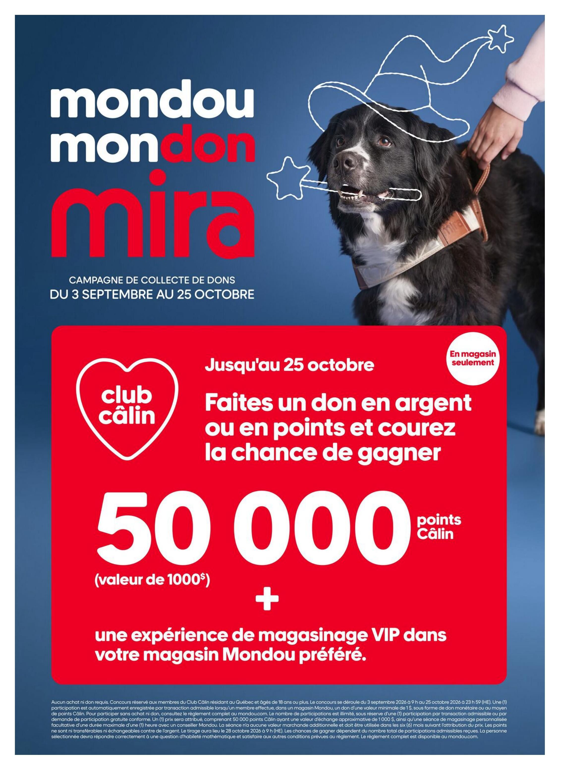 Mondou Flyer August 27 to September 9