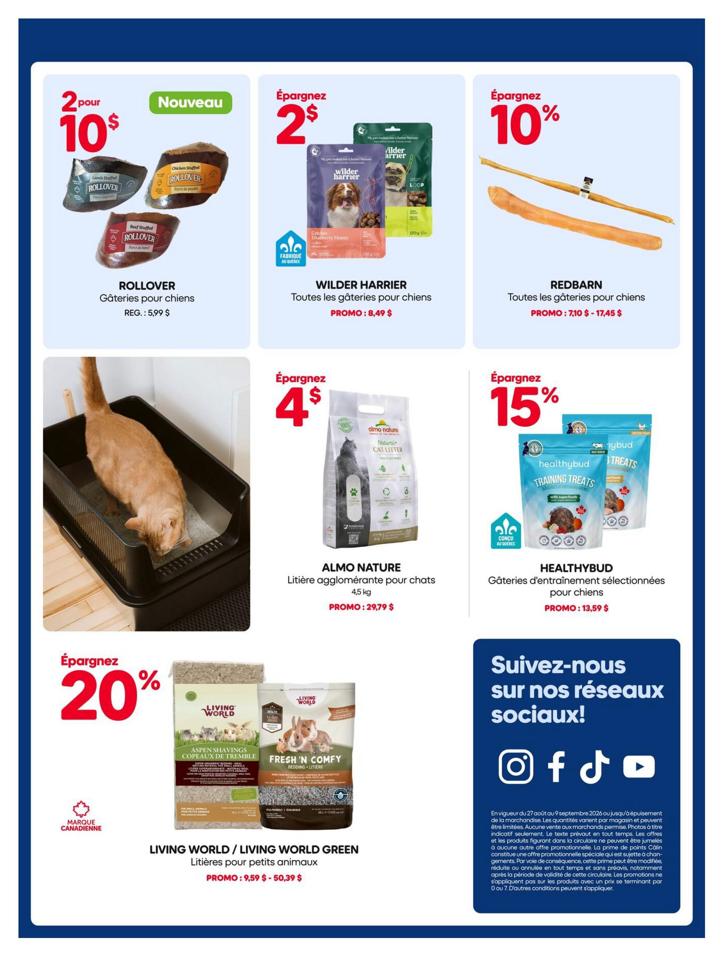 Mondou Flyer August 27 to September 9