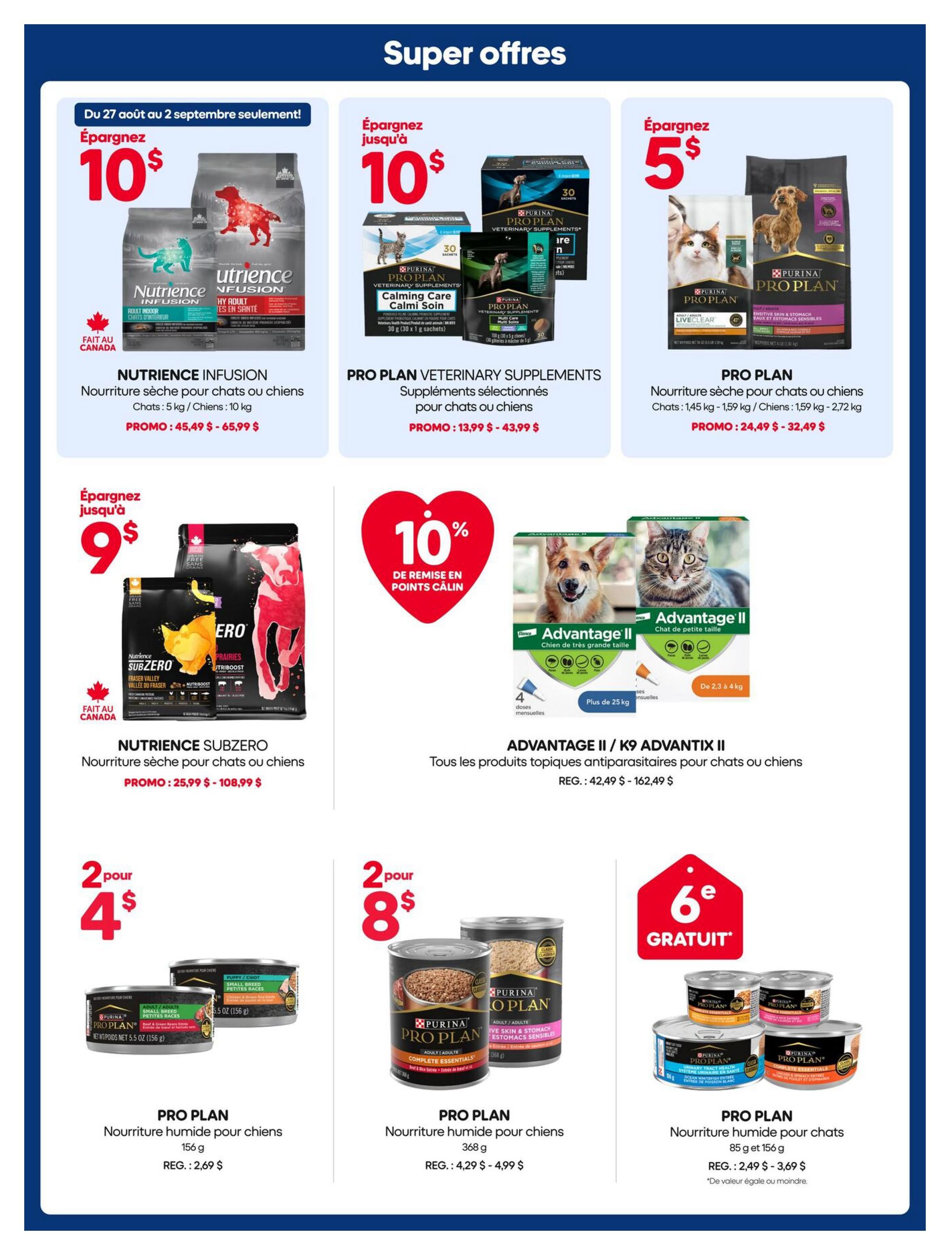 Mondou Flyer August 27 to September 9