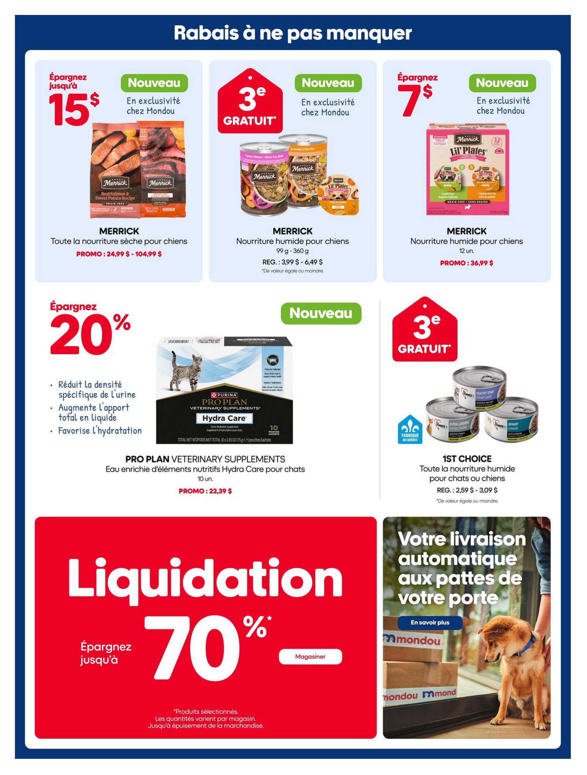 Mondou Flyer August 27 to September 9