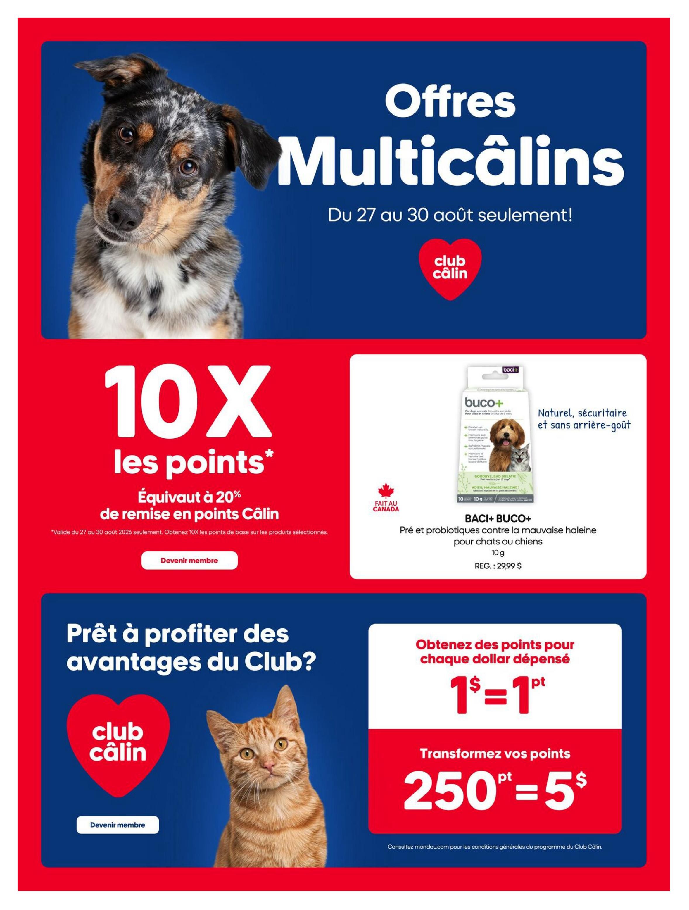 Mondou Flyer August 27 to September 9