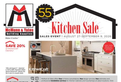 McMunn & Yates Building Supplies Flyer August 27 to September 9