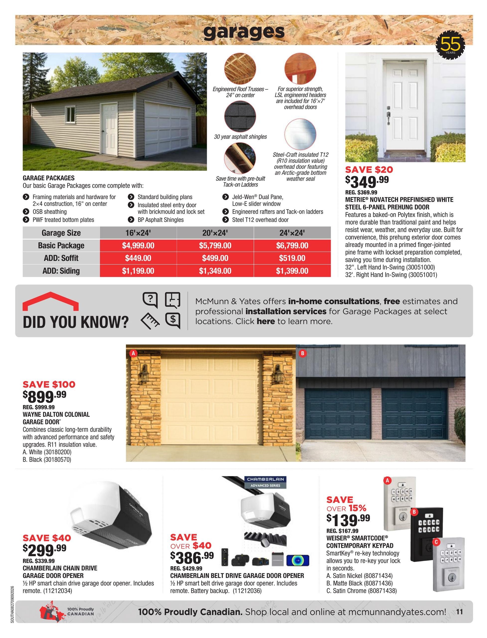 McMunn & Yates Building Supplies Flyer August 27 to September 9