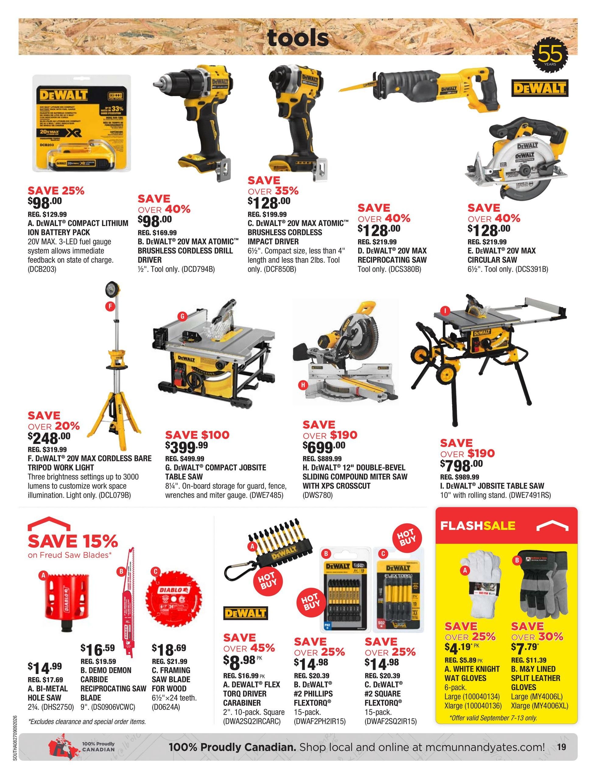 McMunn & Yates Building Supplies Flyer August 27 to September 9