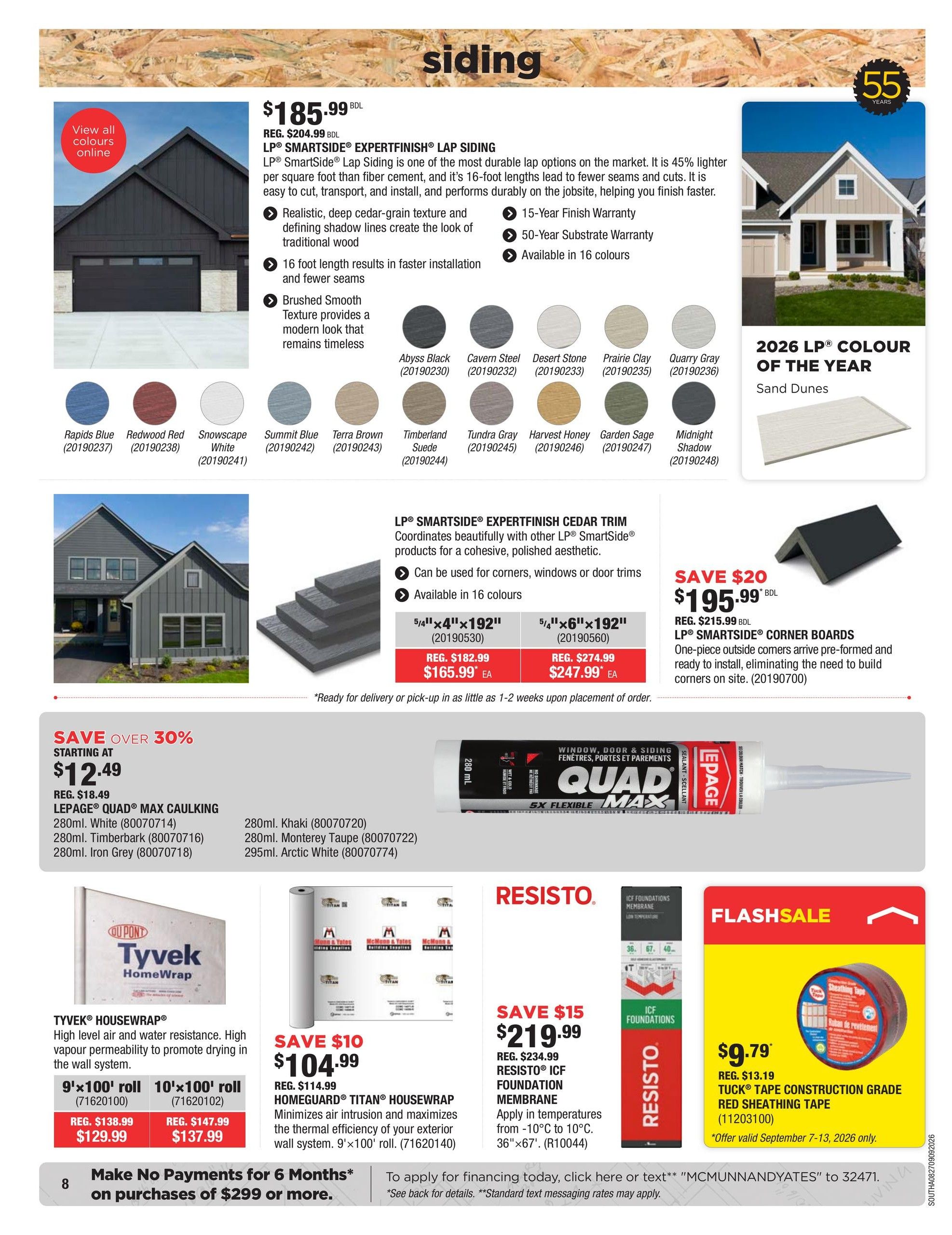 McMunn & Yates Building Supplies Flyer August 27 to September 9