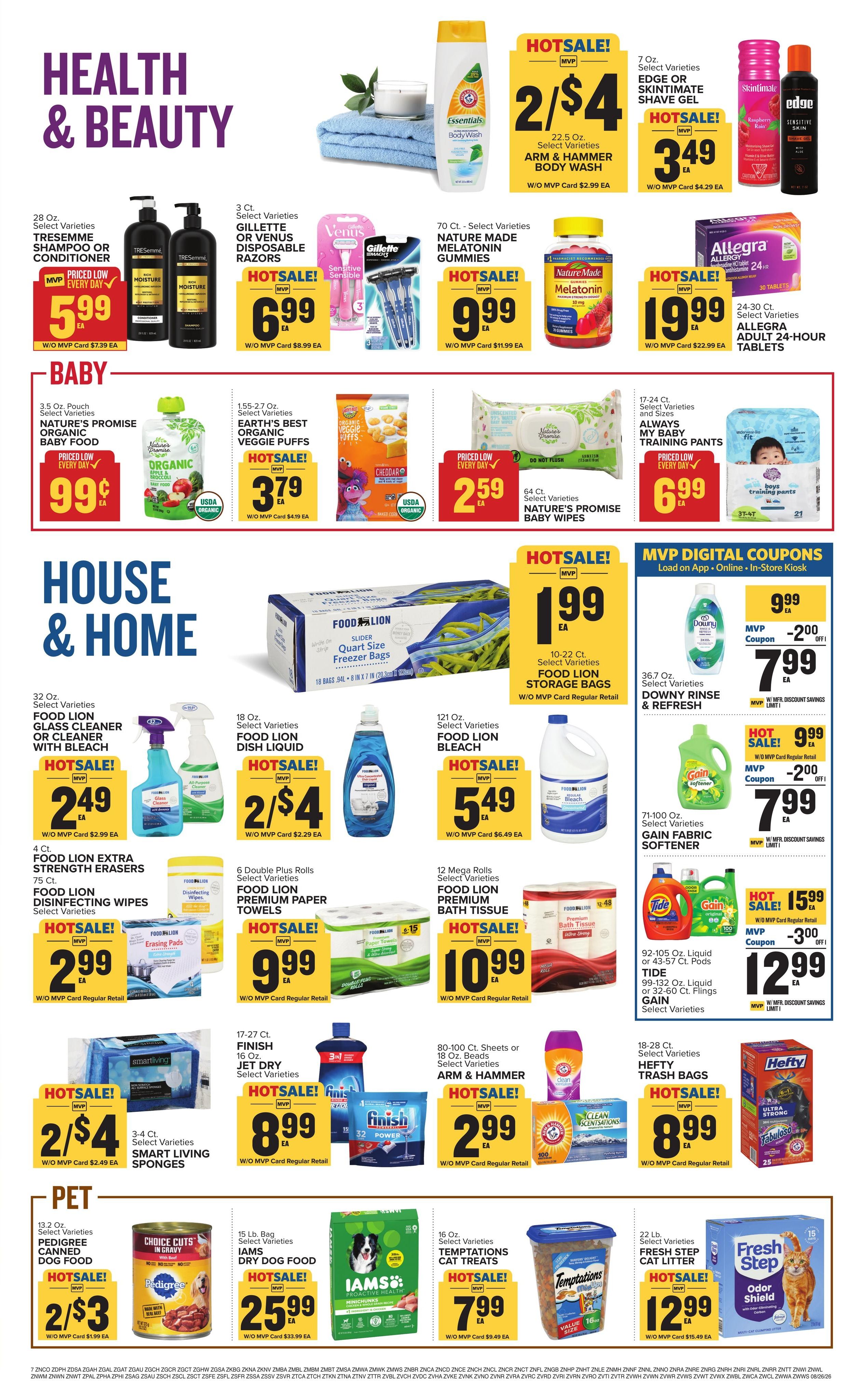 Food Lion (Burkeville–Prospect Area, VA) Weekly Ad August 26 - September 1, 2026