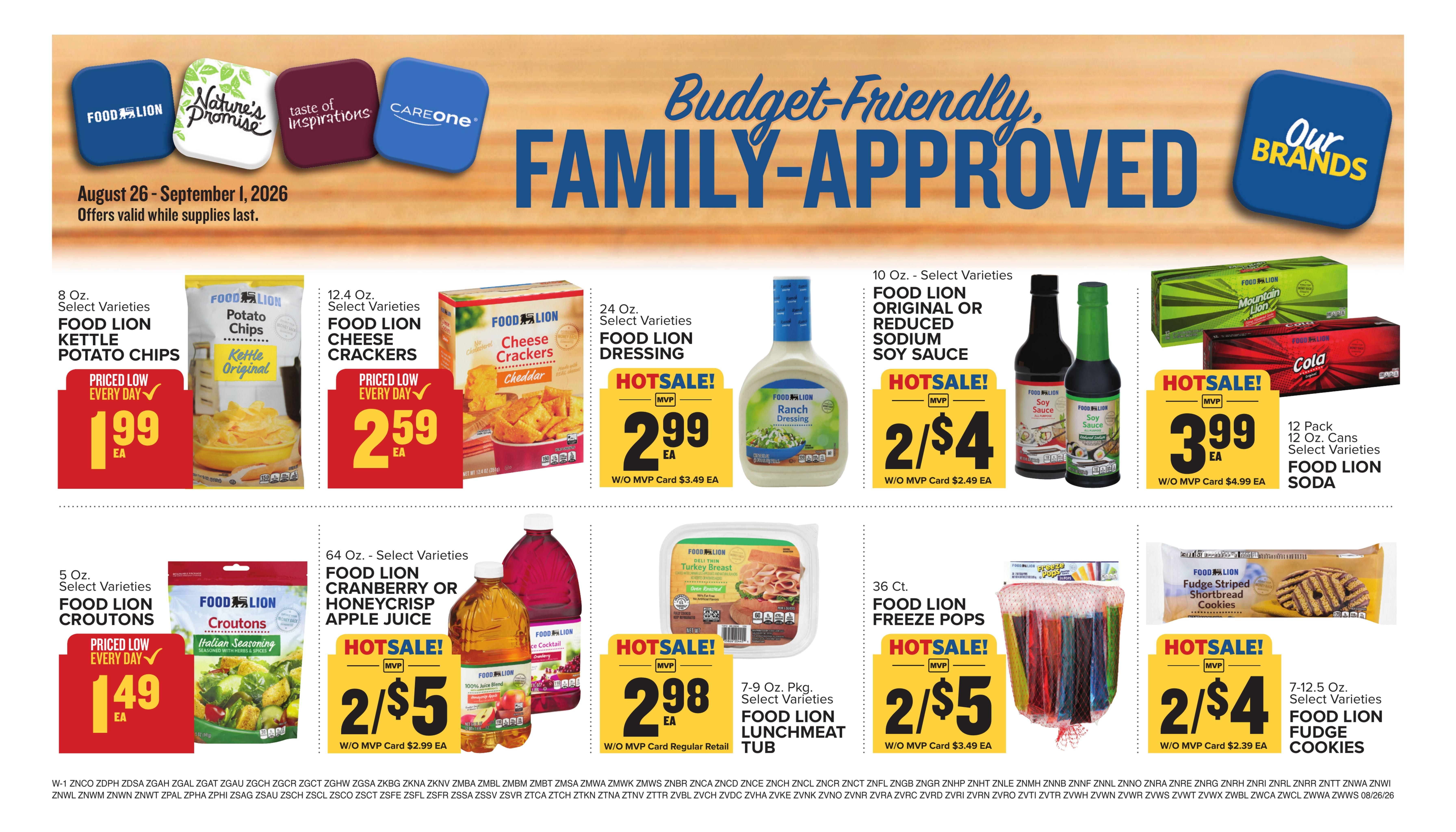 Food Lion (Burkeville–Prospect Area, VA) Weekly Ad August 26 - September 1, 2026