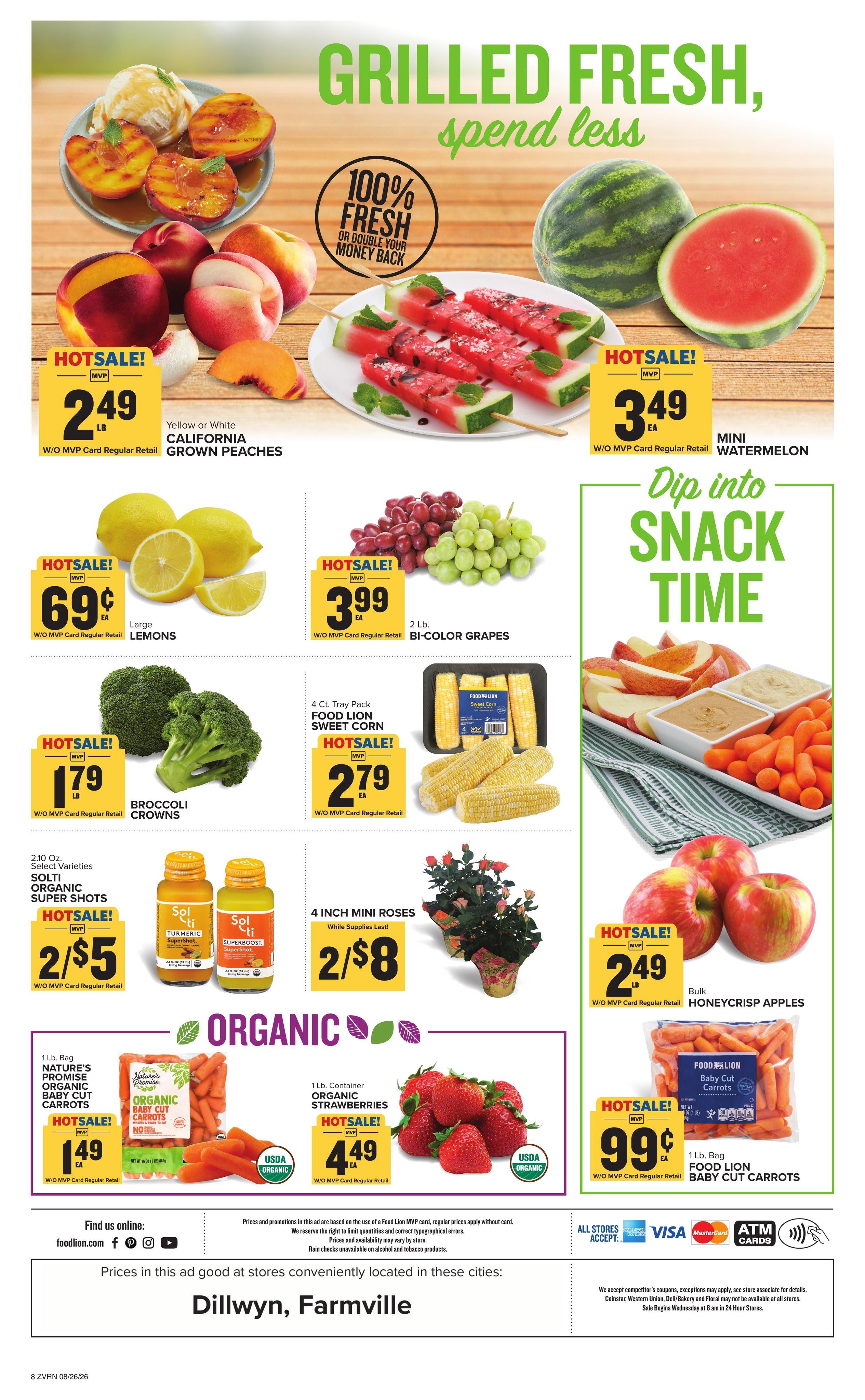 Food Lion (Burkeville–Prospect Area, VA) Weekly Ad August 26 - September 1, 2026
