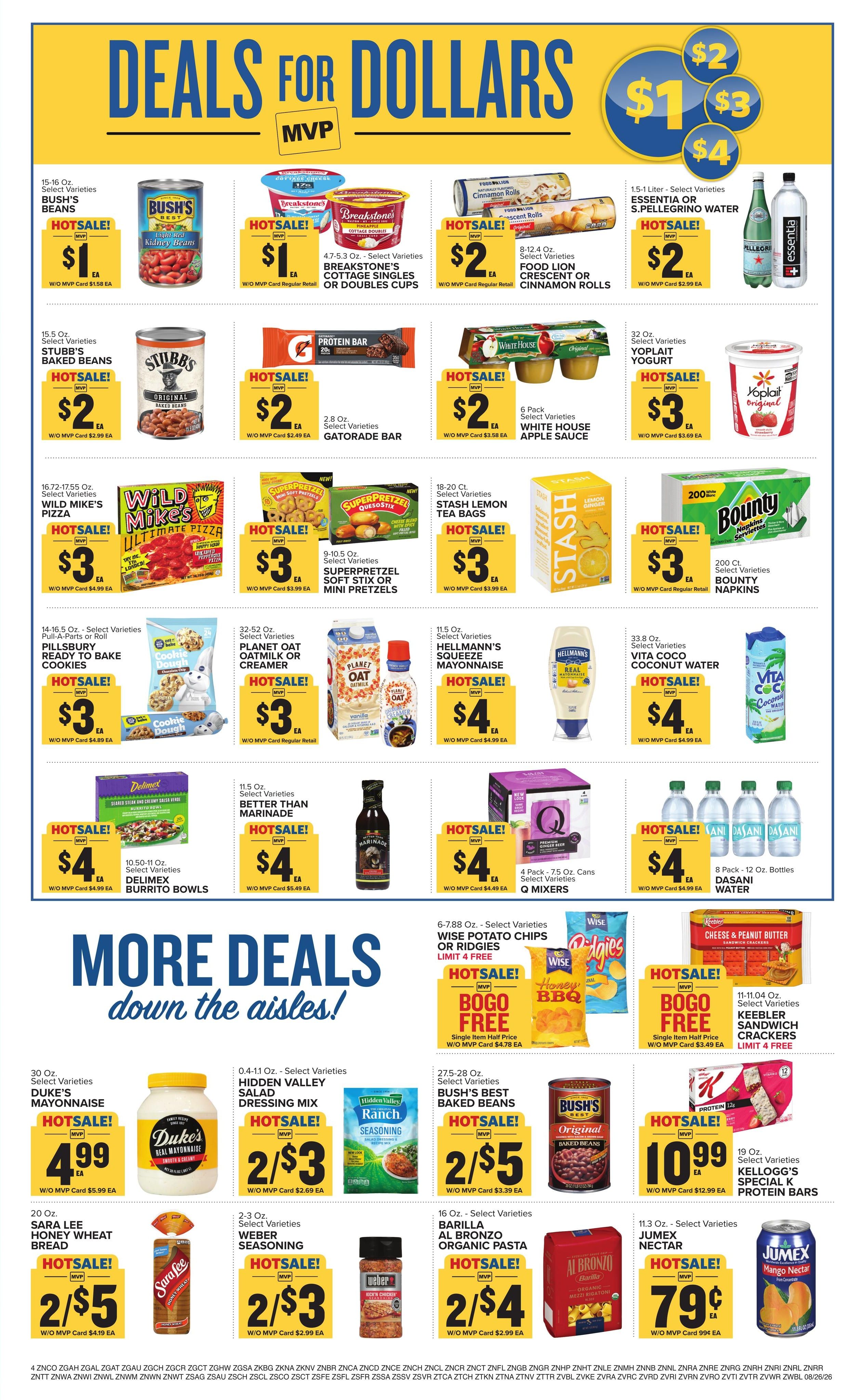 Food Lion (Burkeville–Prospect Area, VA) Weekly Ad August 26 - September 1, 2026