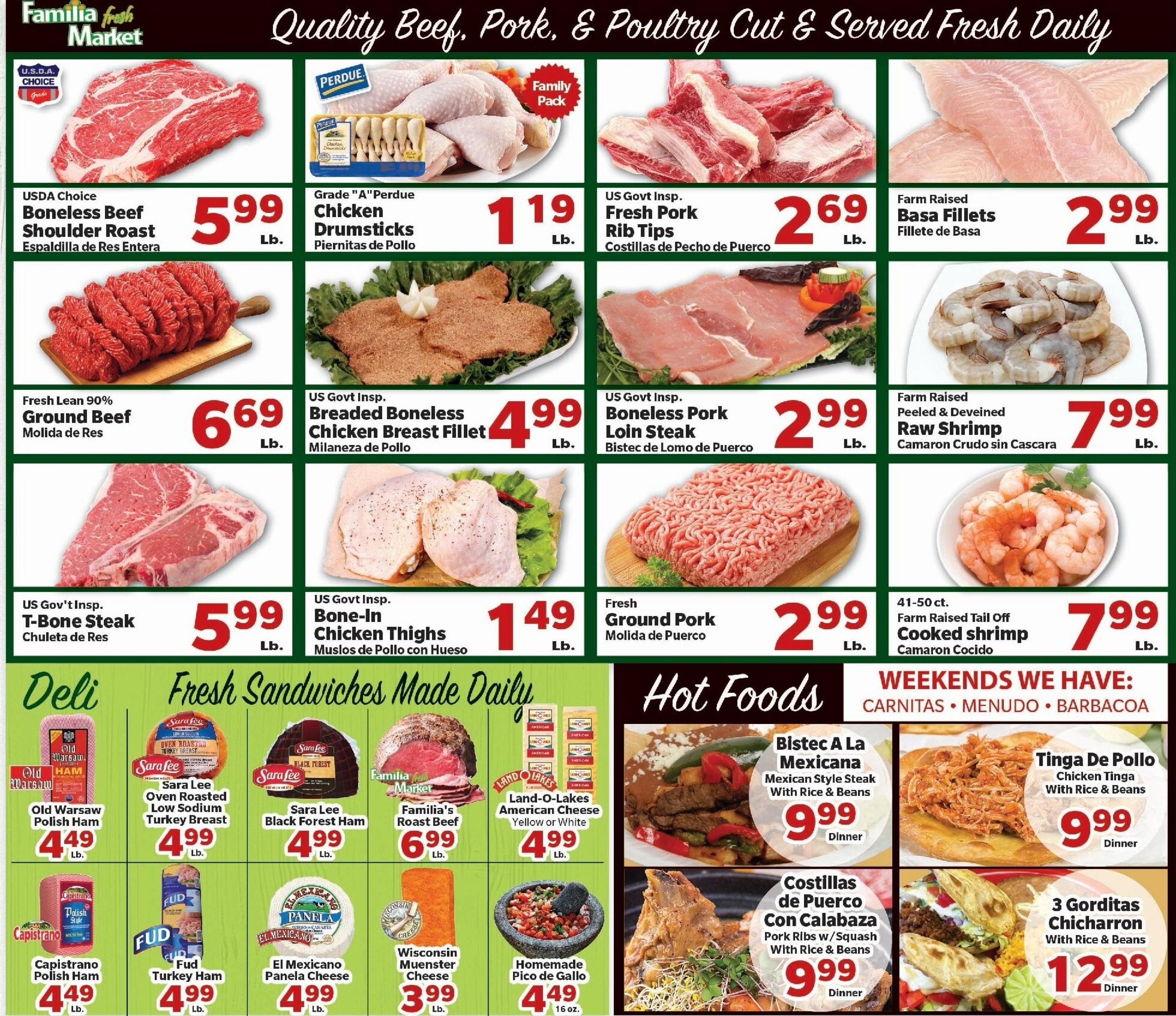 Familia Fresh Market Weekly Ad August 26 - September 1, 2026