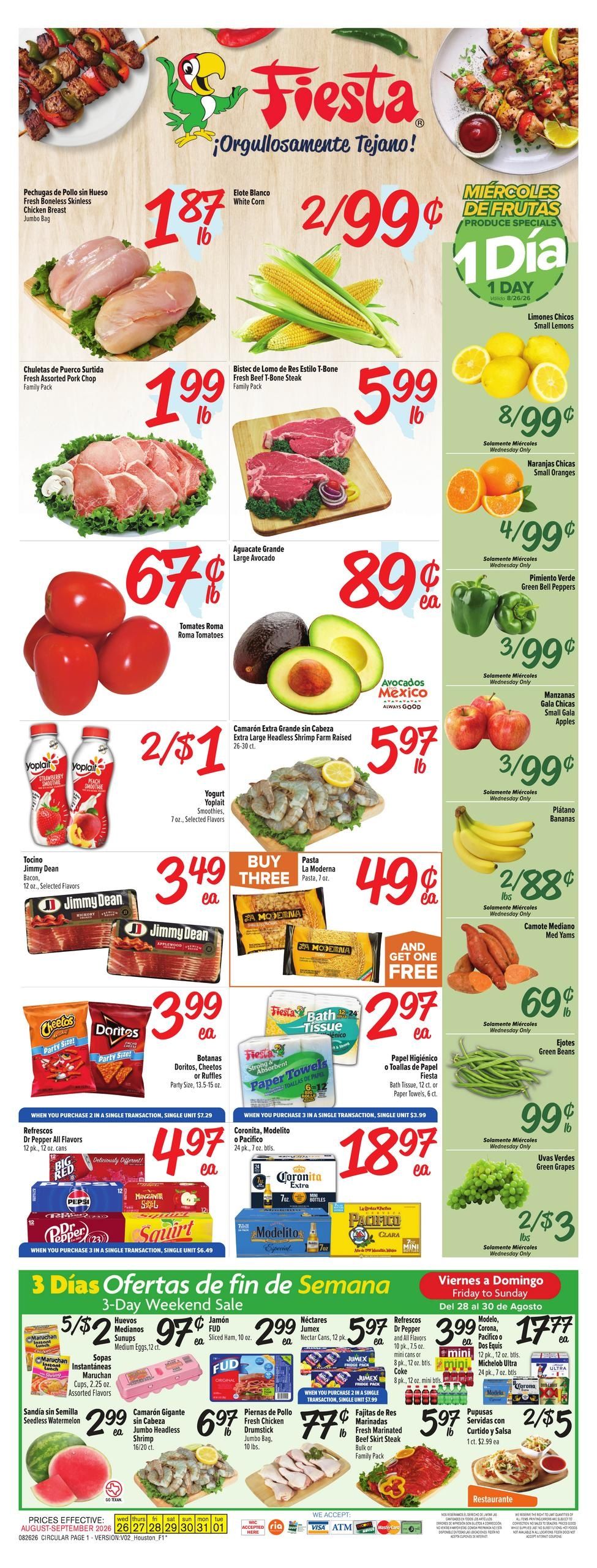 Fiesta Mart (Conroe Area, TX) Weekly Ad August 26 - September 1, 2026
