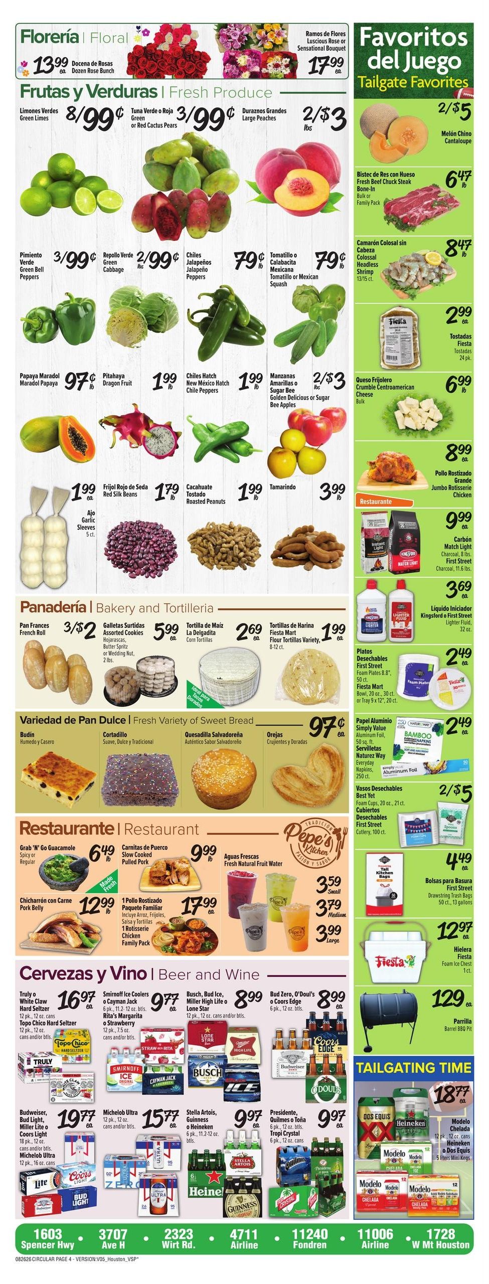 Fiesta Mart (Deer Park-Pasadena Area, TX) Weekly Ad August 26 - September 1, 2026