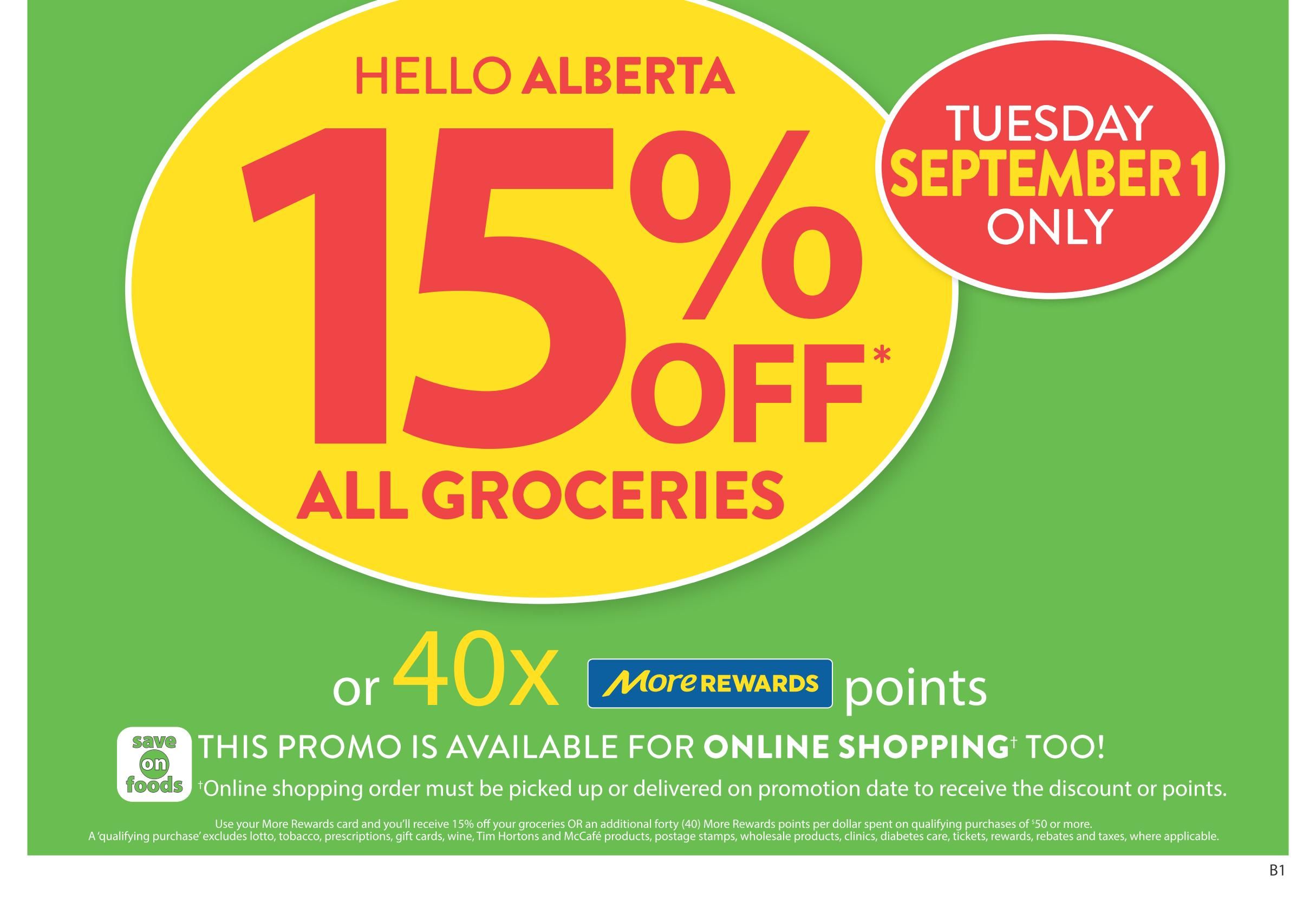 Save On Foods (AB) Flyer August 27 to September 2