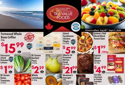 Tru Value Foods Flyer August 26 to September 1