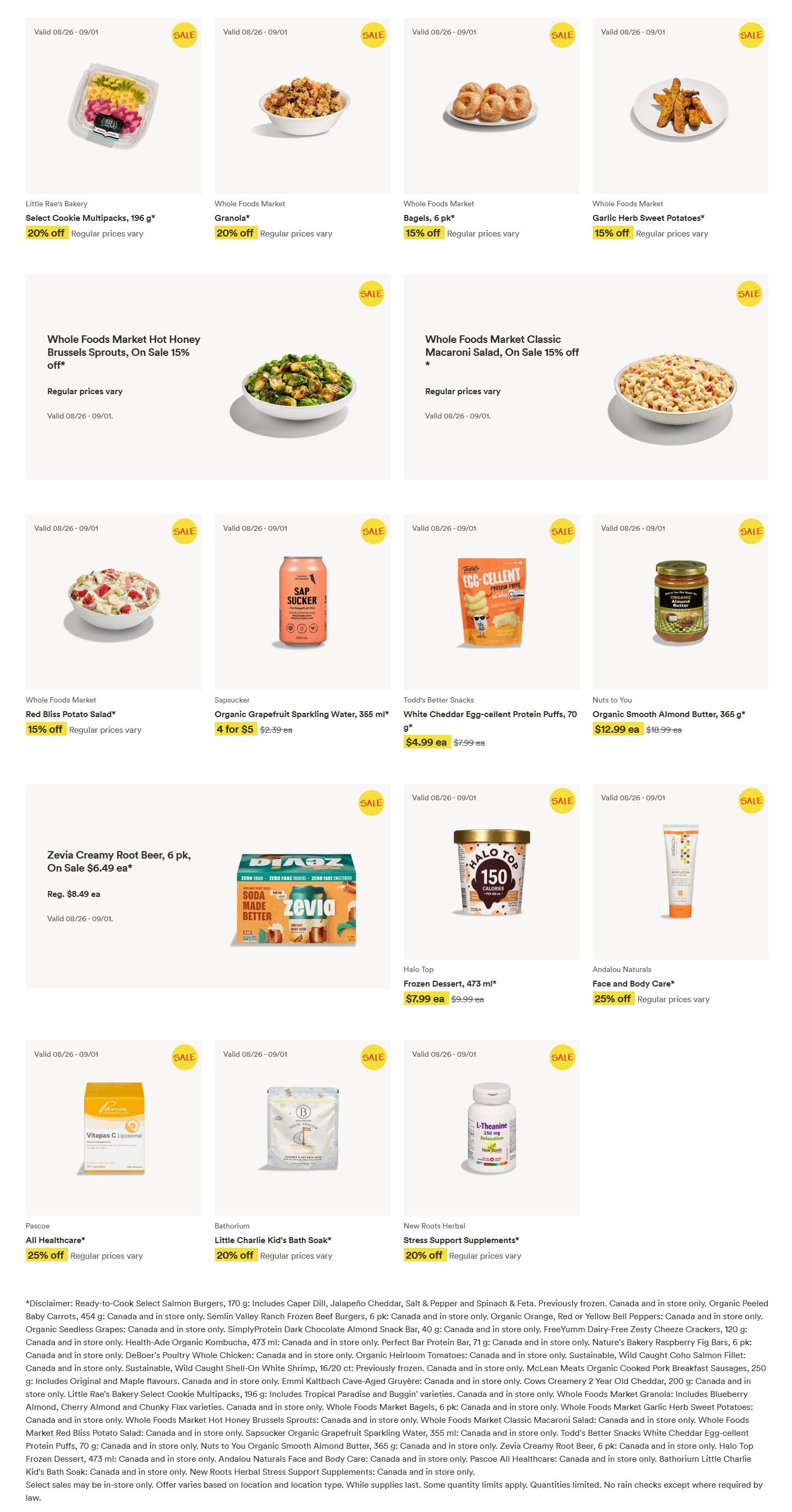 Whole Foods Market (ON) Flyer August 26 to September 1