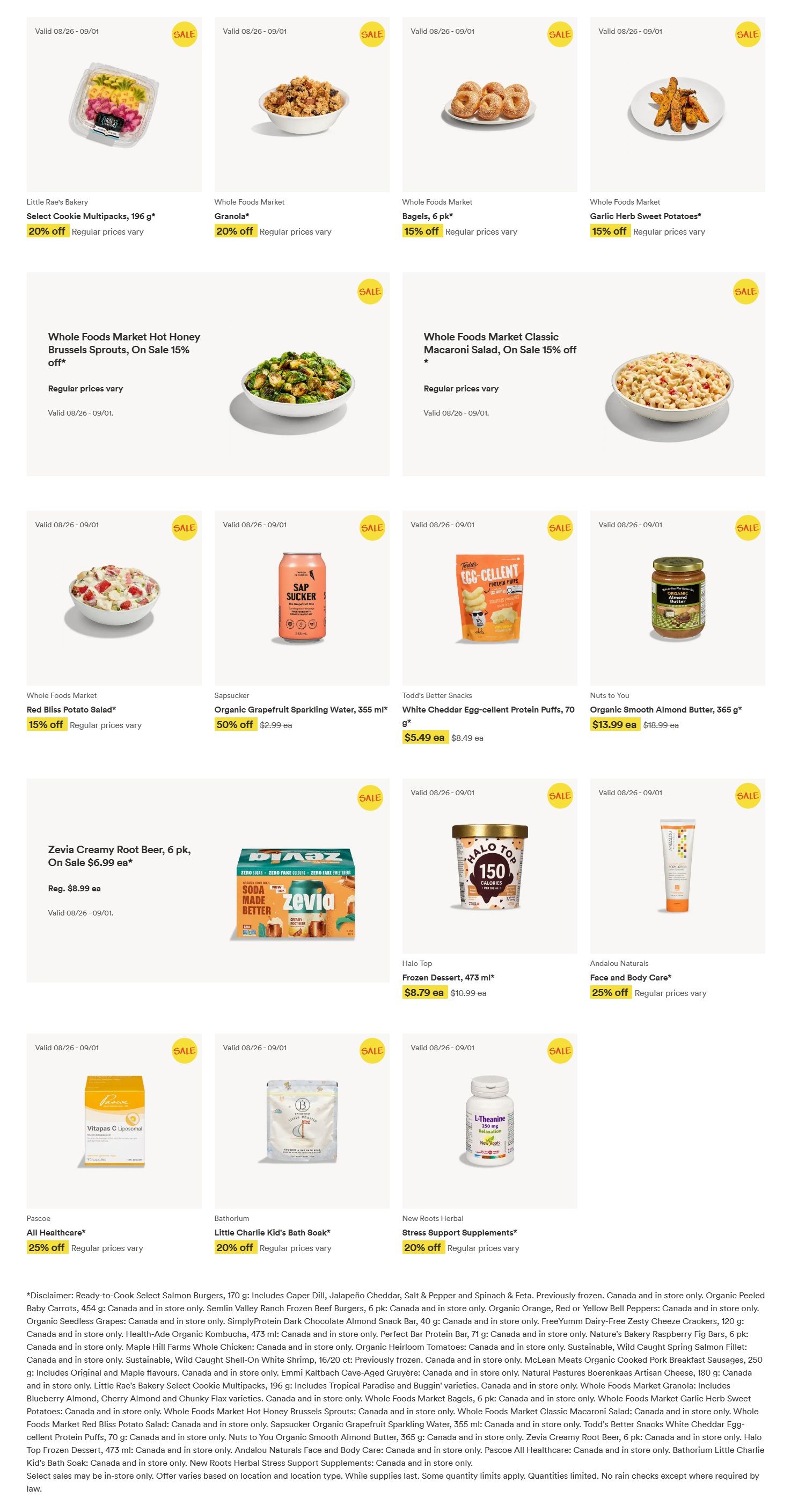 Whole Foods Market (West) Flyer August 26 to September 1