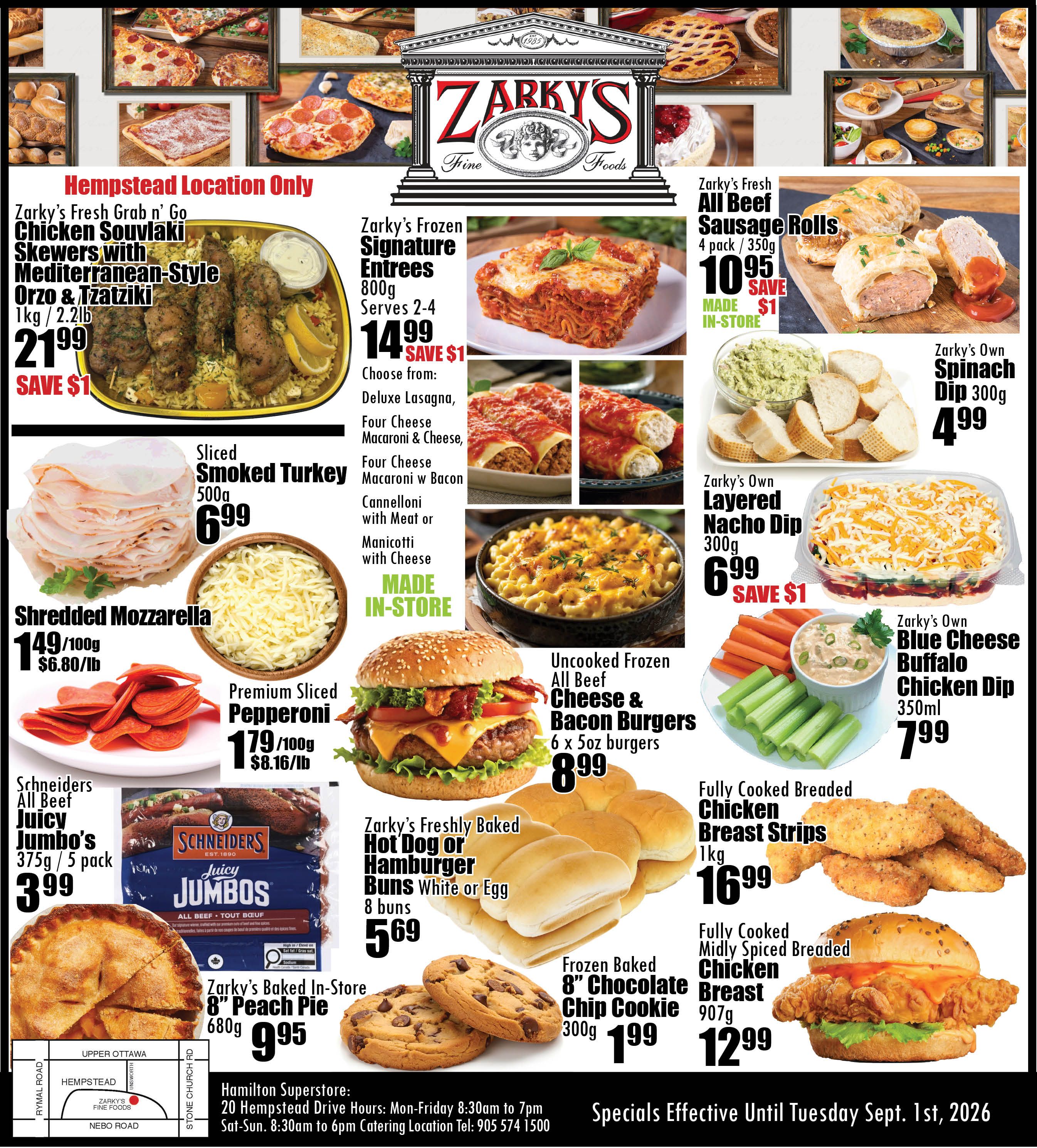 Zarky's Flyer August 26 to September 1