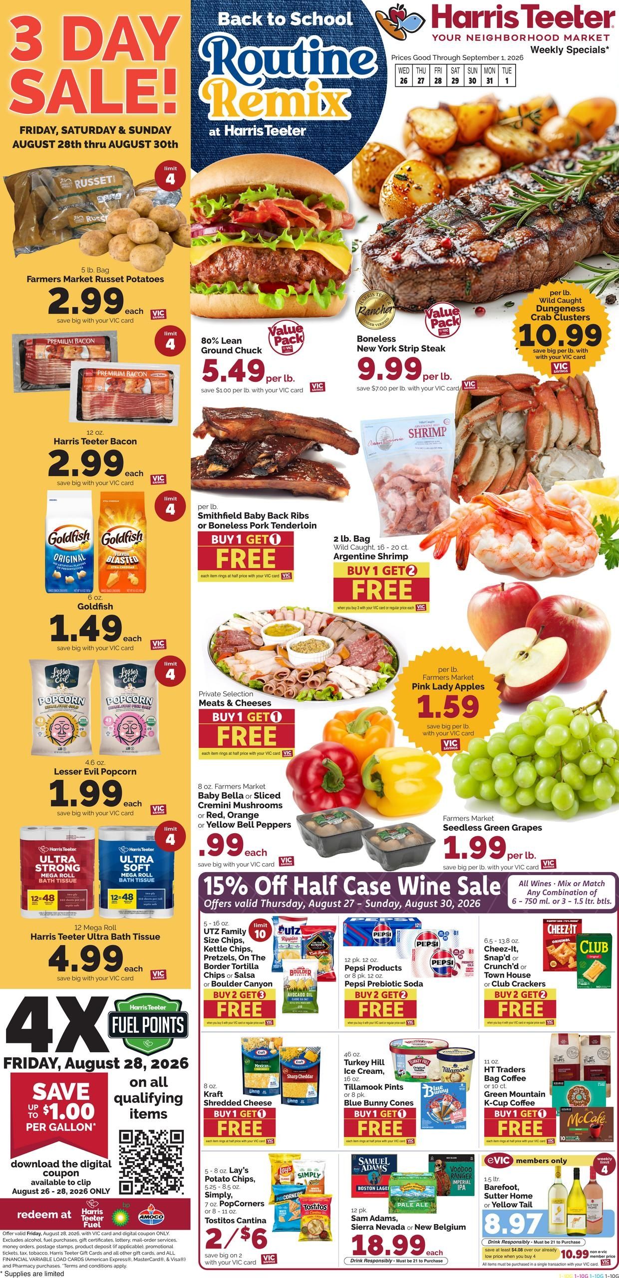 Harris Teeter (Naval Anacost Annex-Washington Area, DC) Weekly Ad August 26 - September 1, 2026