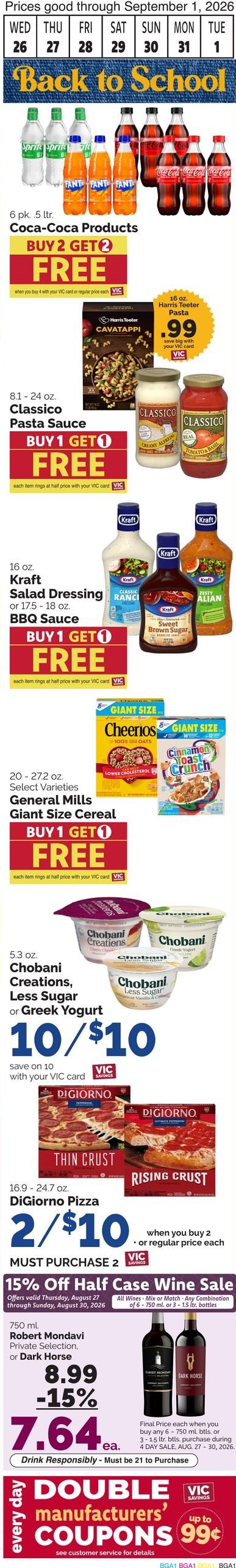 Harris Teeter (Saint Simons Island Area, GA) Weekly Ad August 26 - September 1, 2026