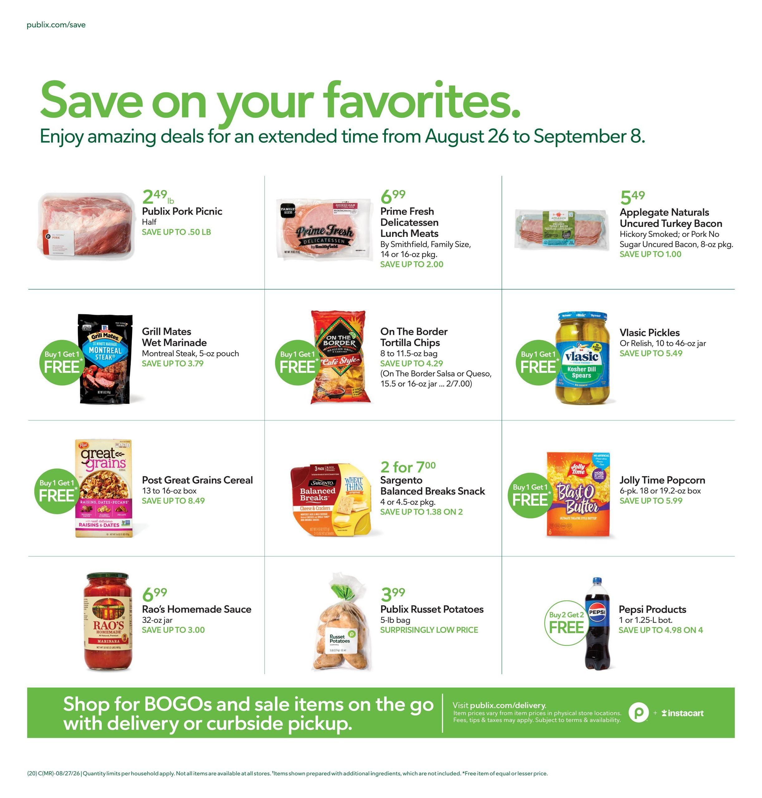 Publix (KY, TN) Weekly Ad August 26 - September 1, 2026