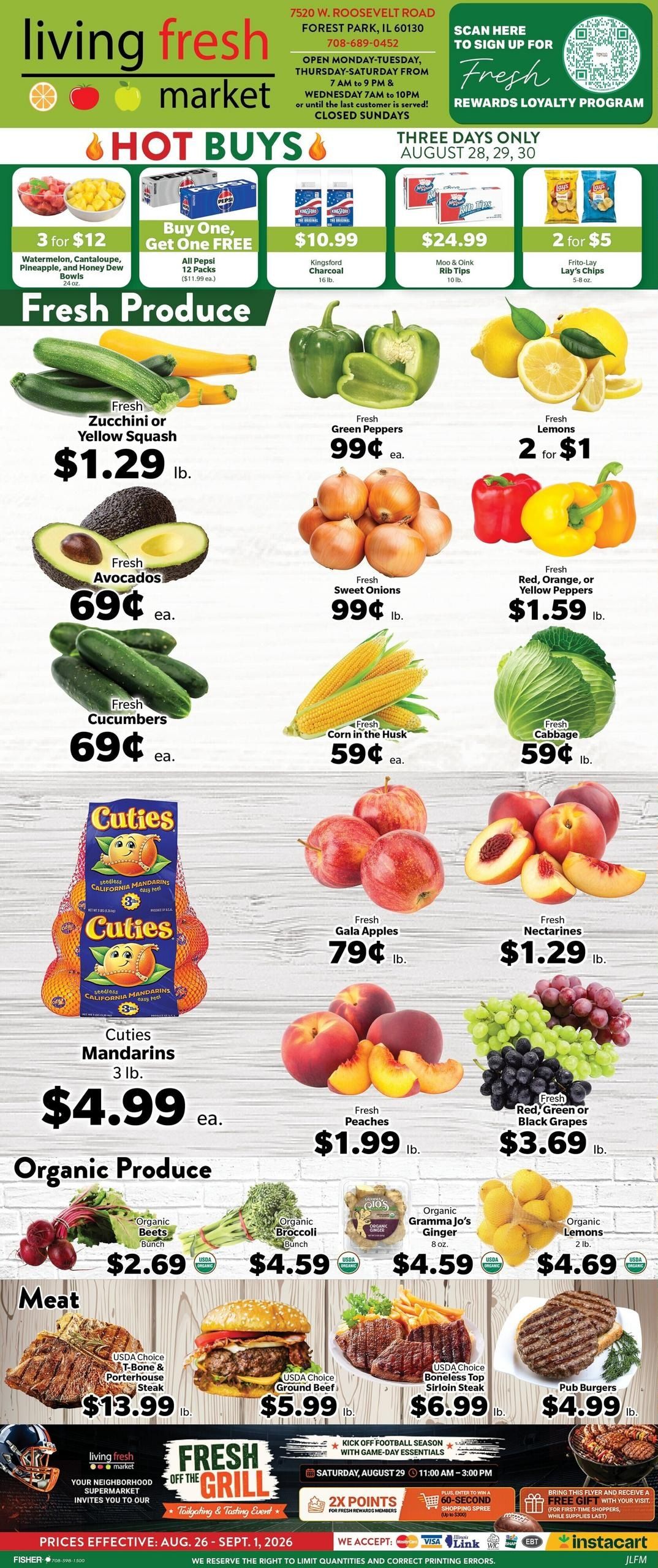 Living Fresh Market Weekly Ad August 26 - September 1, 2026