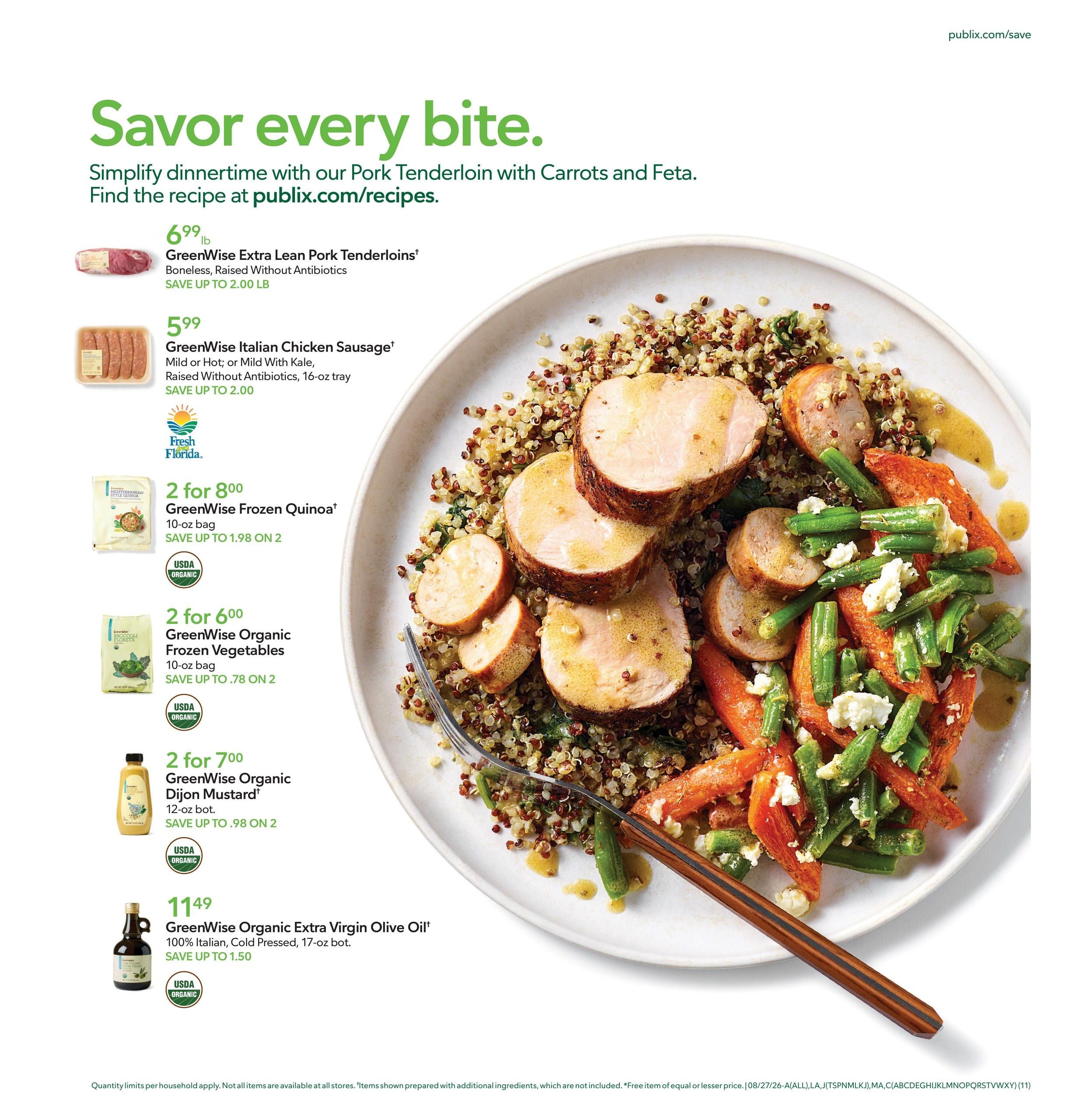 Publix (Simpsonville–Landrum Area, SC) Weekly Ad August 26 - September 1, 2026