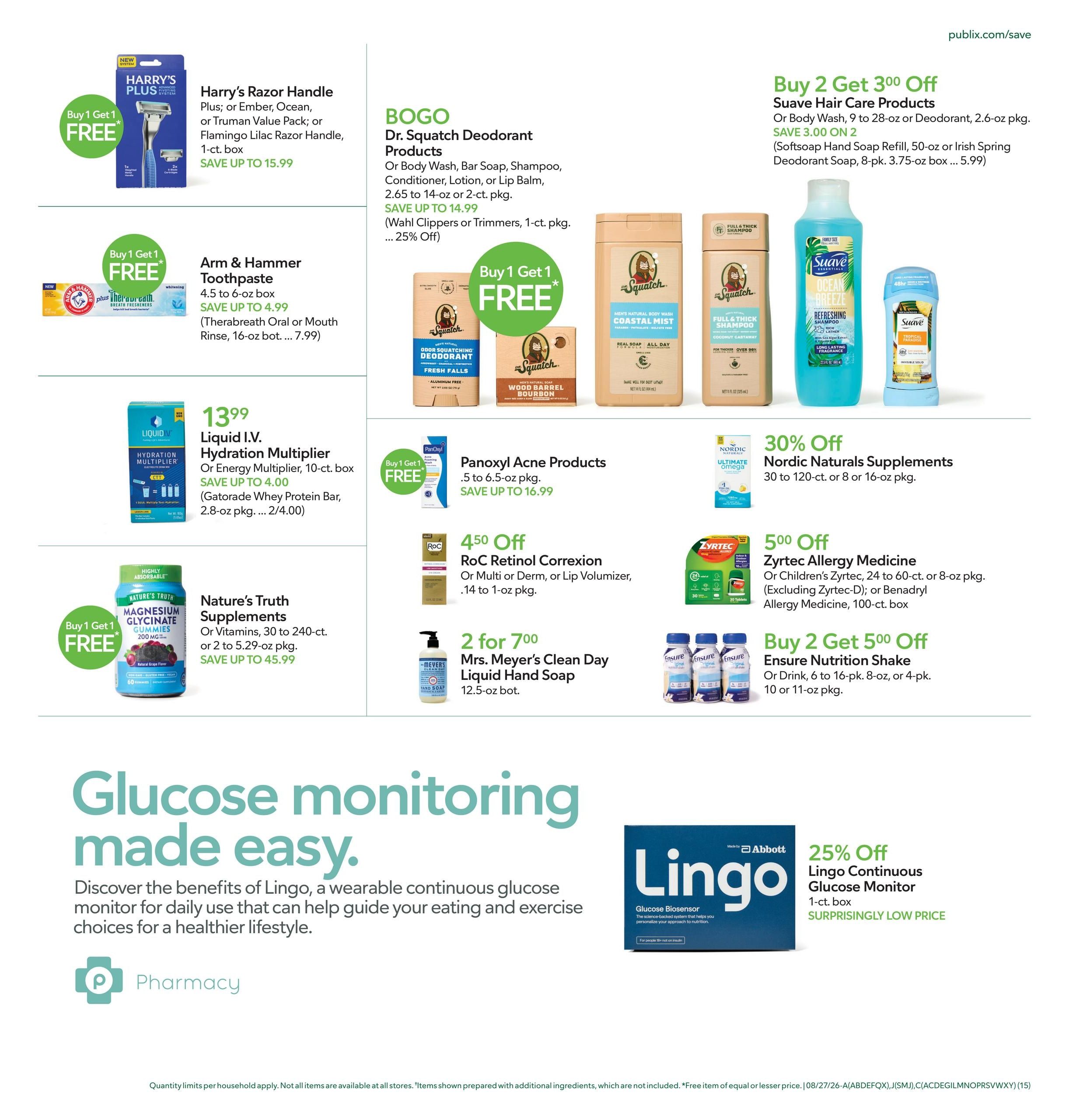 Publix (Simpsonville–Landrum Area, SC) Weekly Ad August 26 - September 1, 2026