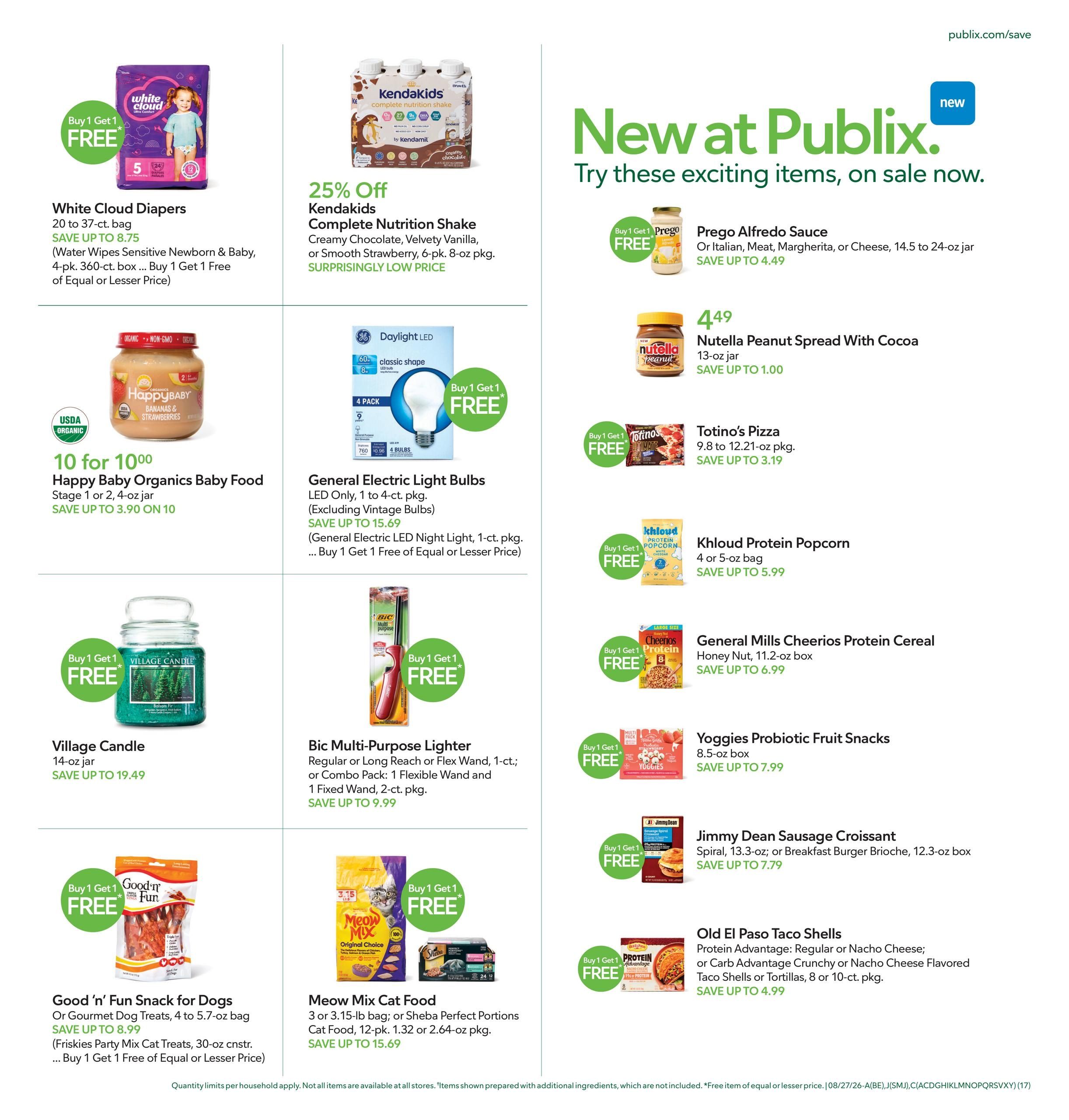 Publix (Simpsonville–Landrum Area, SC) Weekly Ad August 26 - September 1, 2026