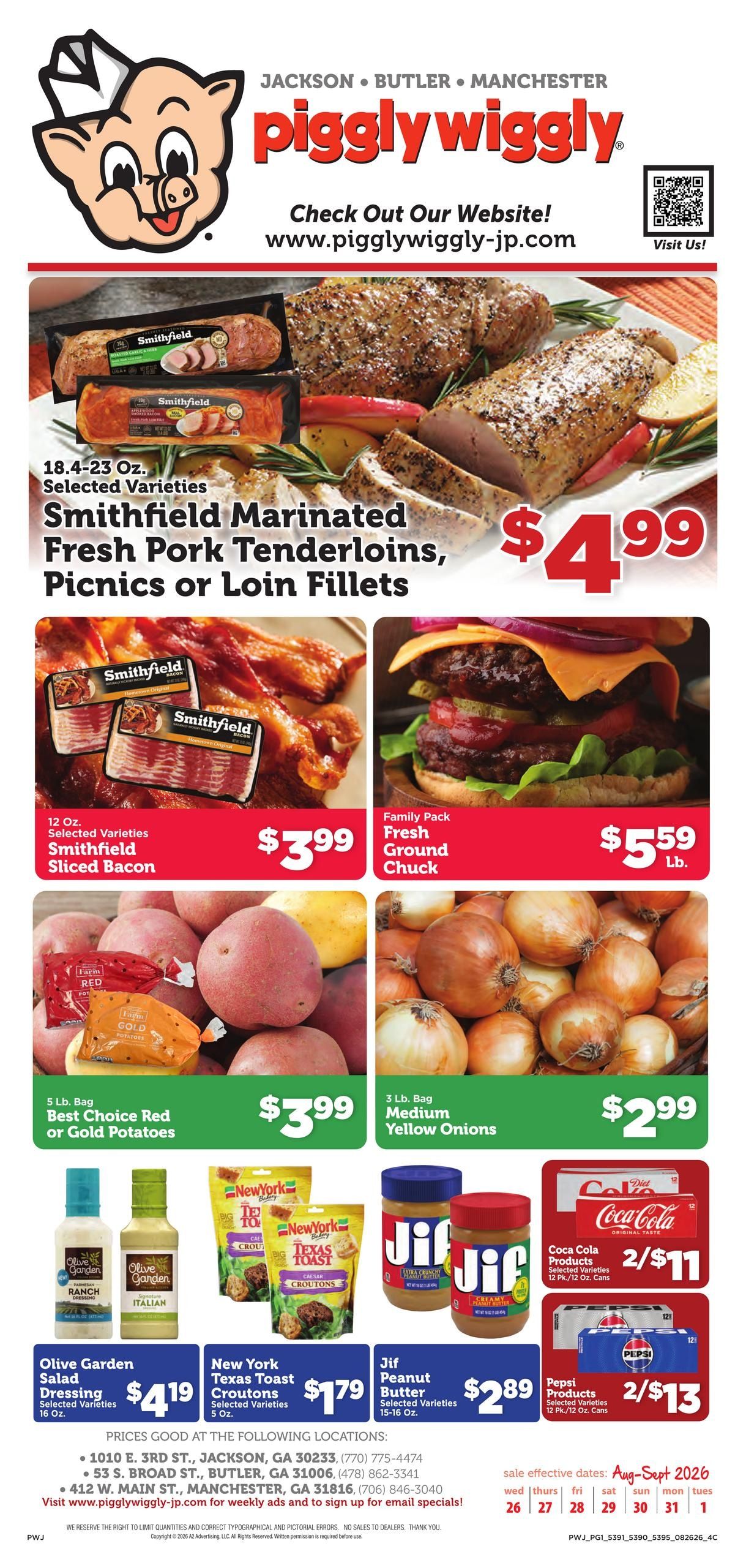 Piggly Wiggly JP Weekly Ad August 26 - September 1, 2026