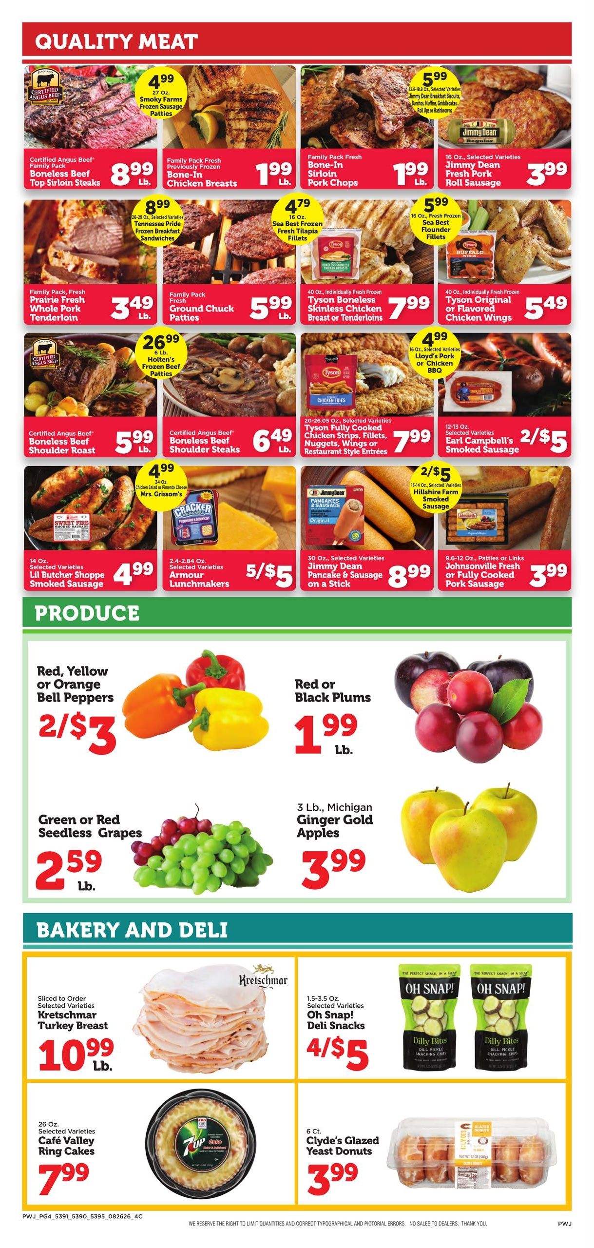 Piggly Wiggly JP Weekly Ad August 26 - September 1, 2026