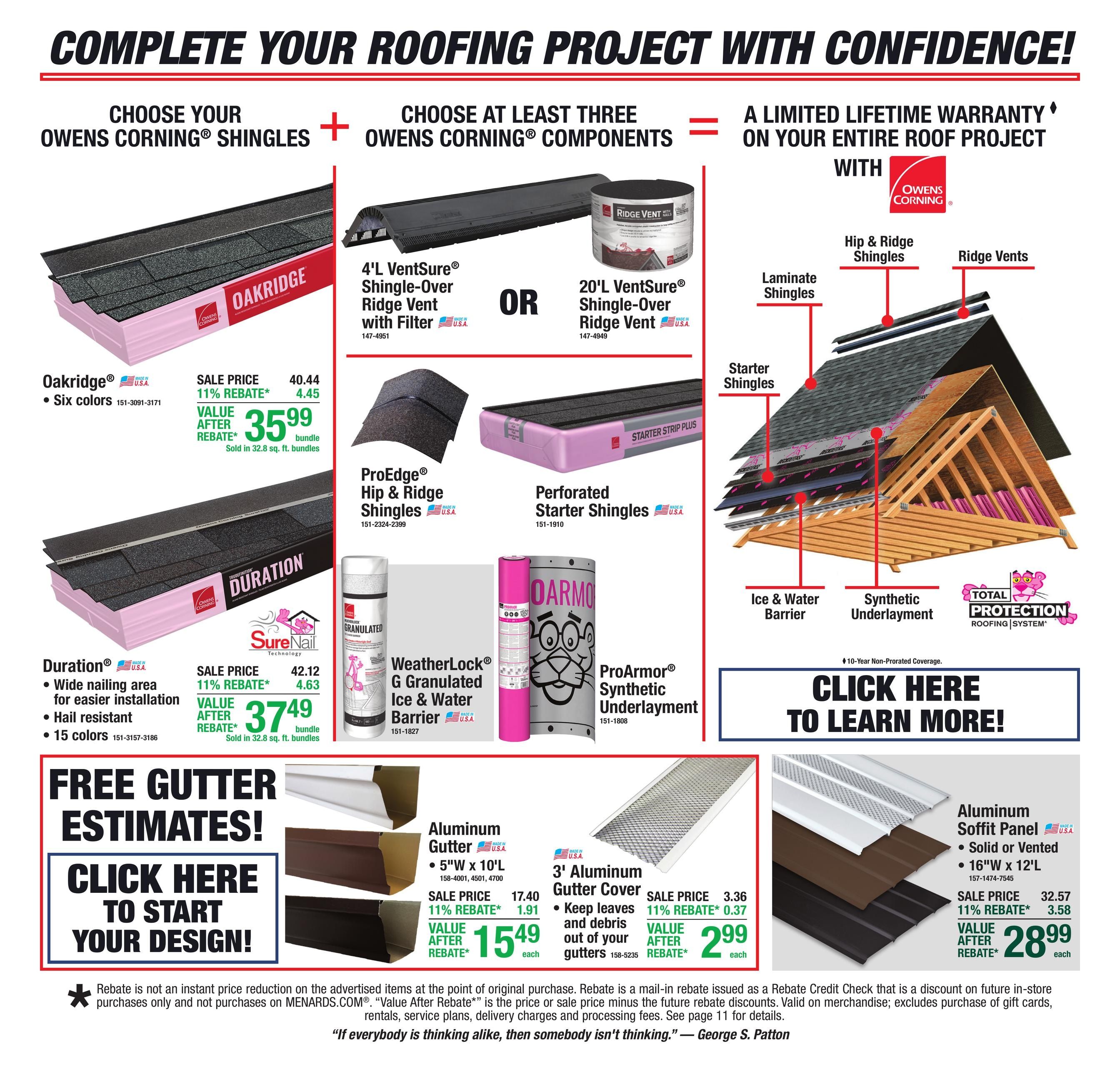 Menards (Spooner Area, WI) 11% Rebate Sale Weekly Ad August 26 - September 7, 2026