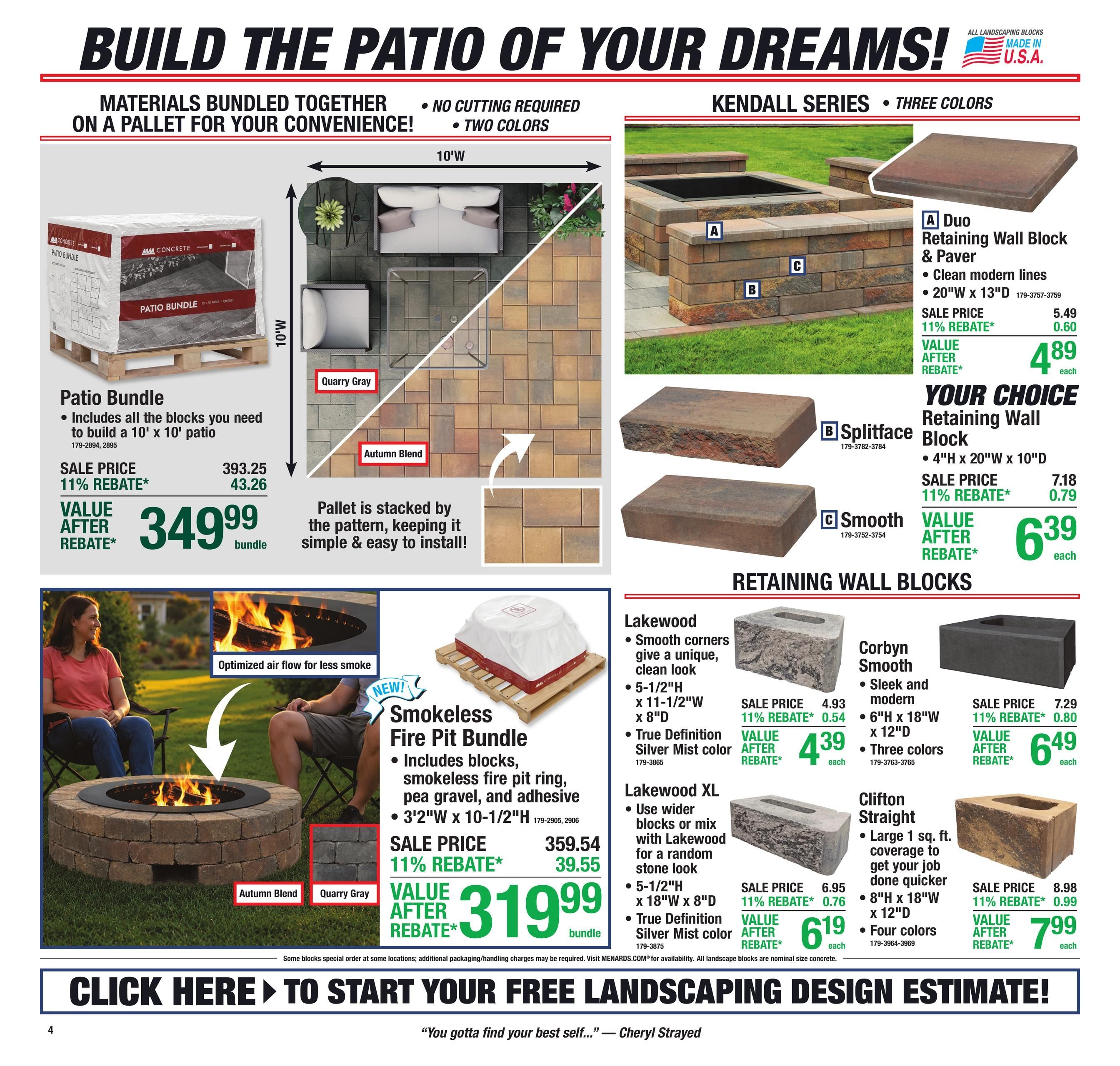 Menards (MN, MT, ND) 11% Rebate Sale Weekly Ad August 26 - September 7, 2026