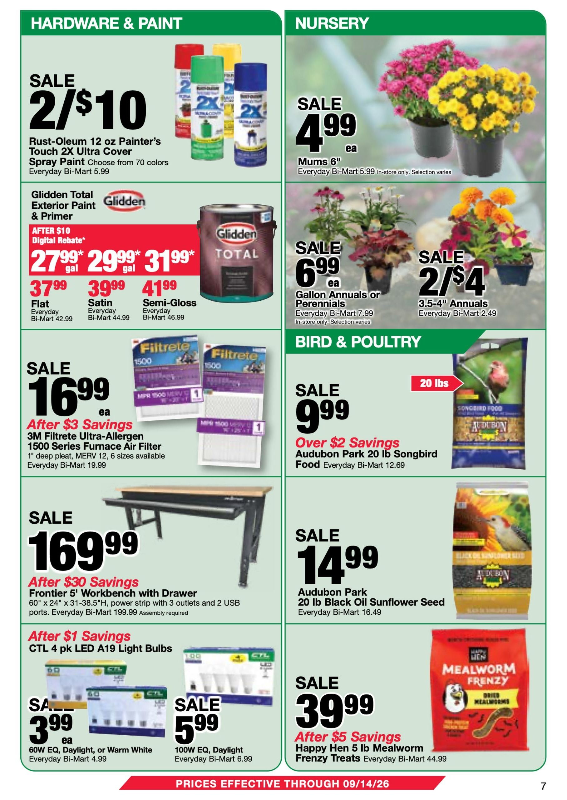 Bi-Mart Weekly Ad August 25 - September 14, 2026